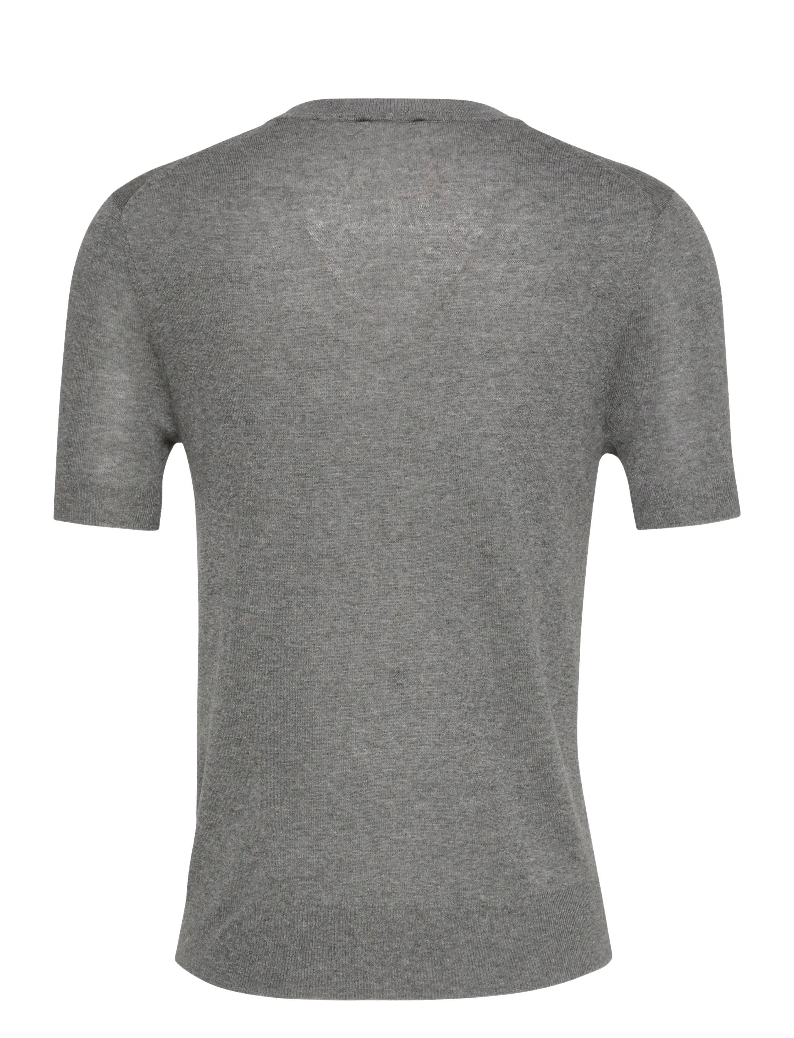 Calvin Klein - Fine Gauge Viscose Short Sleeve - lühikeste varrukatega pluusid - b30 grey heather - 2