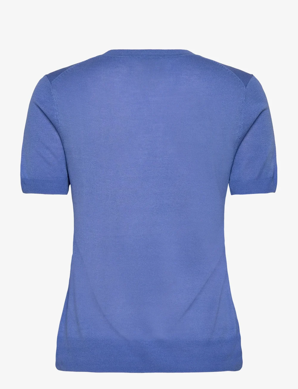 Calvin Klein - Fine Gauge Viscose Short Sleeve - kurzämlige blusen - blue twilight - 1