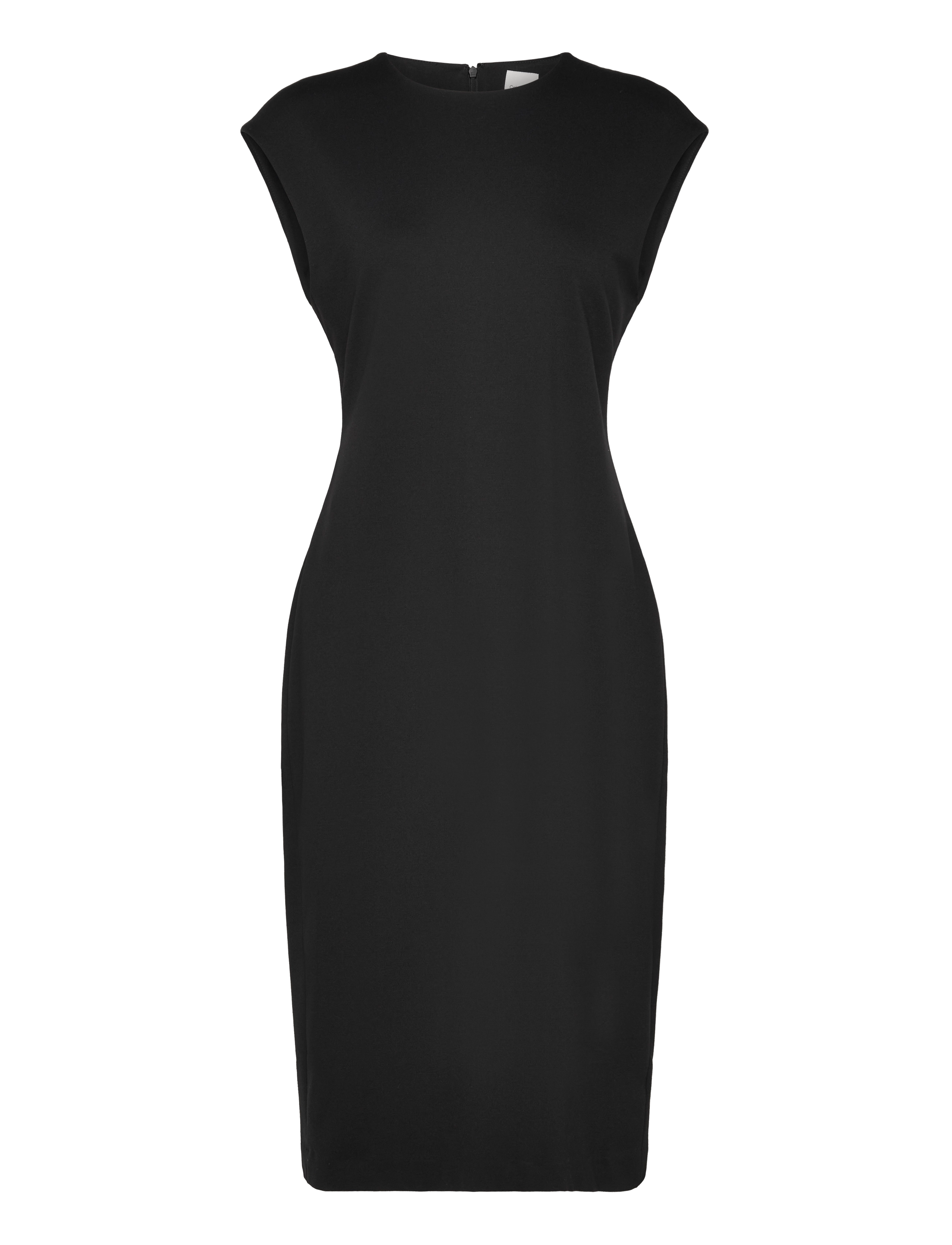 Calvin Klein Ponte Straight Shift Dress - Klänningar - BLACK / black