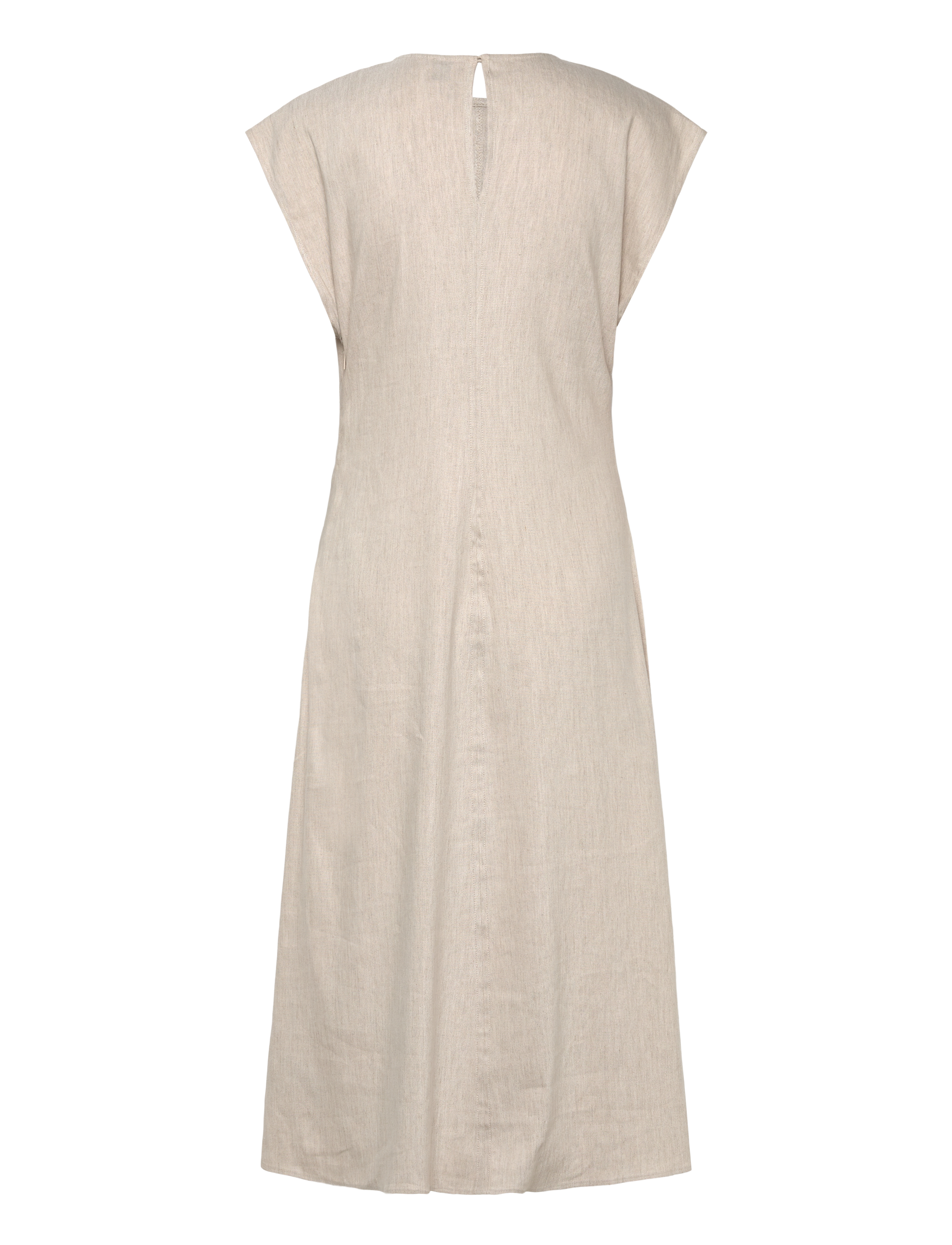 Calvin Klein - STRETCH LINEN MIDI DRESS - midiklänningar - as header - 2