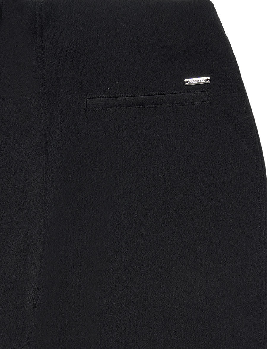 Calvin Klein - Tailored Knit Pull On Flare Pant - schlaghosen - black - 2