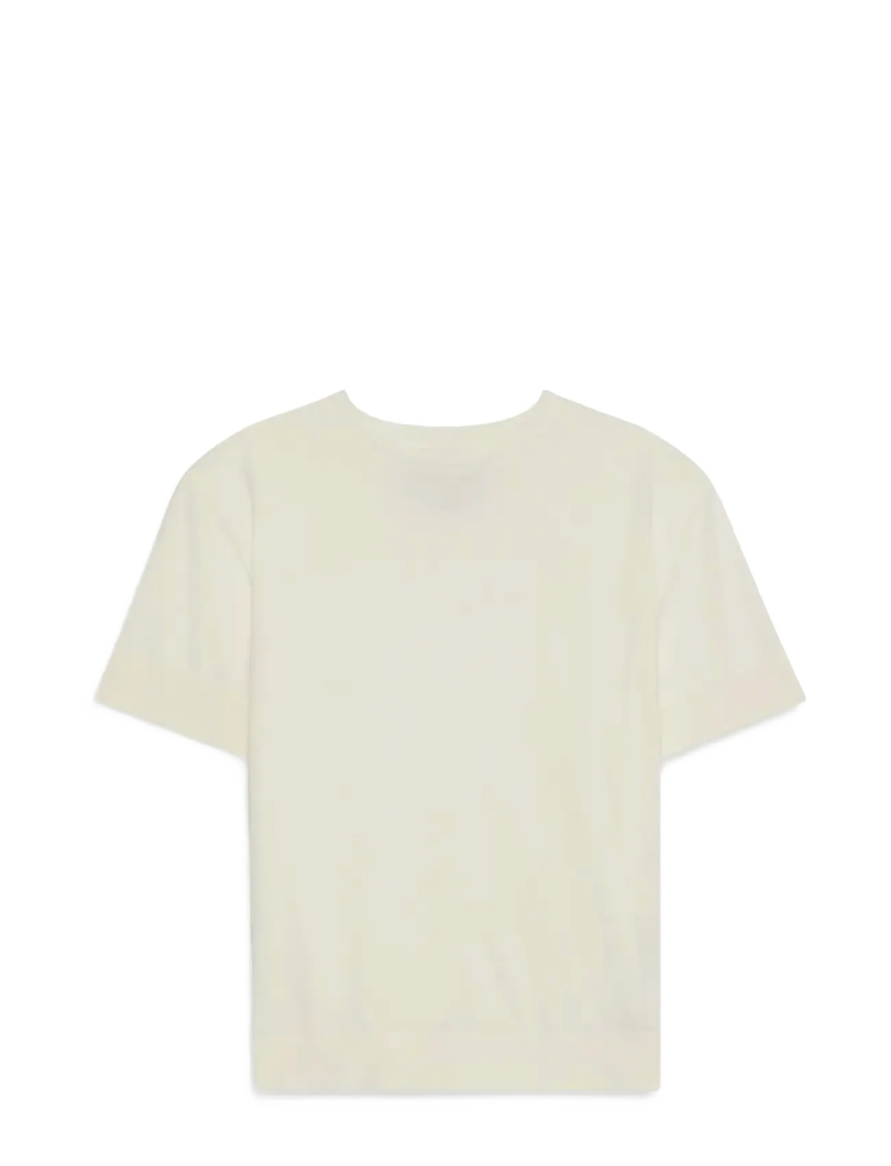 Calvin Klein SS Silk Cotton Crew Tee - Calvin Klein - SNOW WHITE / cream