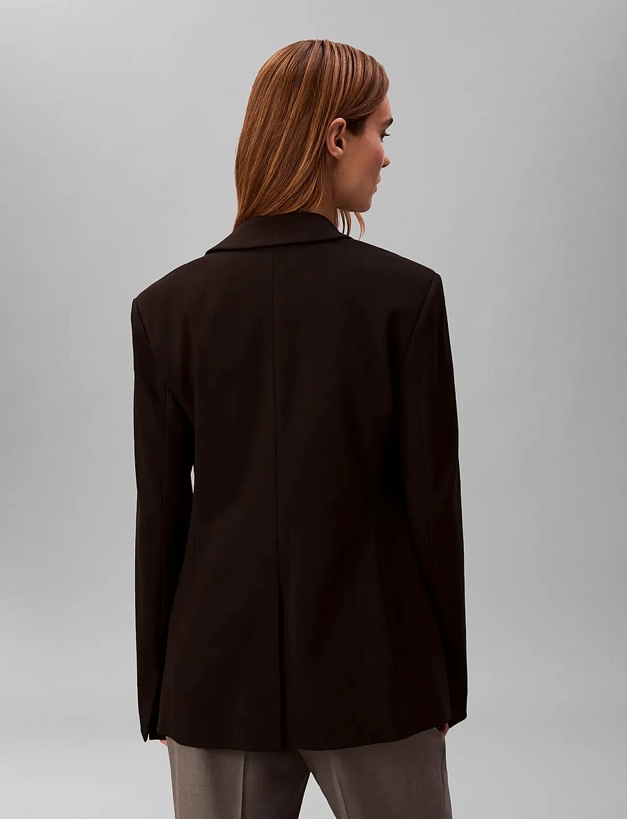 Calvin Klein - PONTE SLIM BLAZER - enkelknäppta kavajer - black - 3