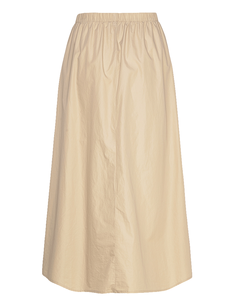 Calvin Klein - POPLIN PULL ON MIDI SKIRT - midiseelikud - white pepper - 1