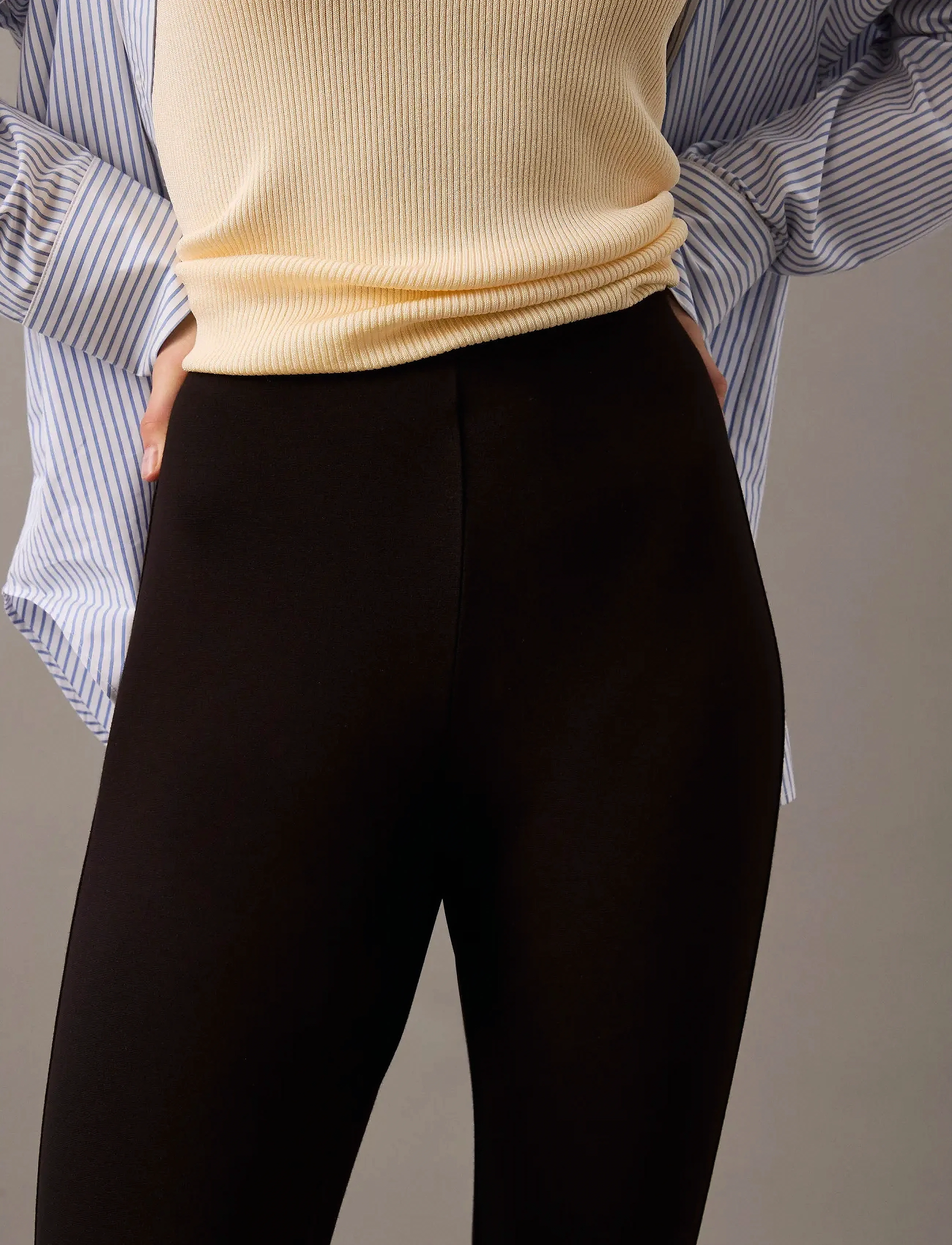 Calvin Klein - PONTE PULL ON SKINNY - black - 5