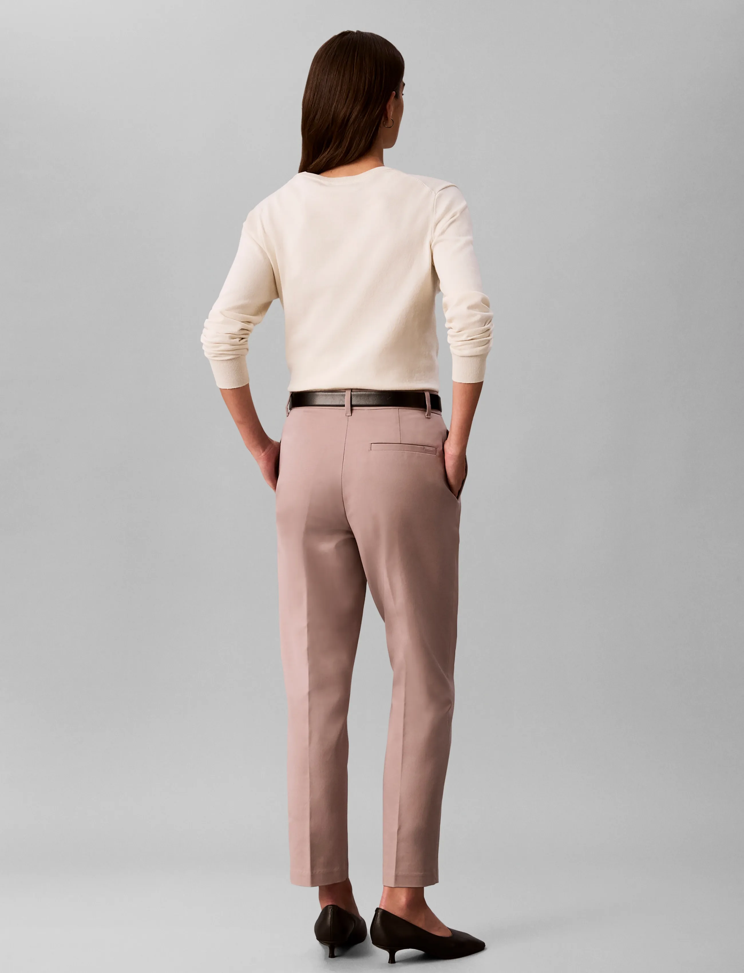 Calvin Klein - STRAIGHT LEG STRETCH CHINO PANT - habitbukser - dusted fox - 2