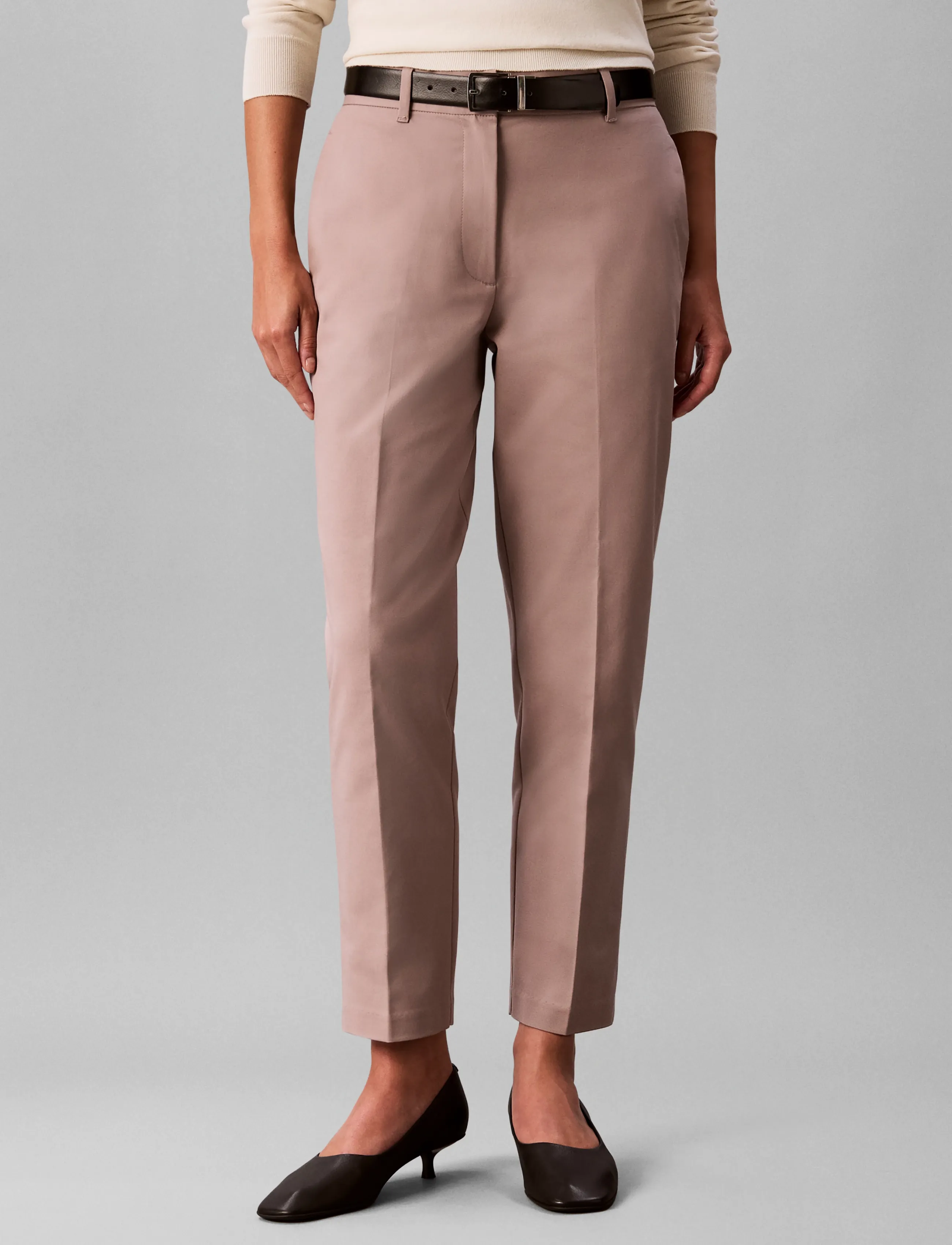 Calvin Klein - STRAIGHT LEG STRETCH CHINO PANT - habitbukser - dusted fox - 3
