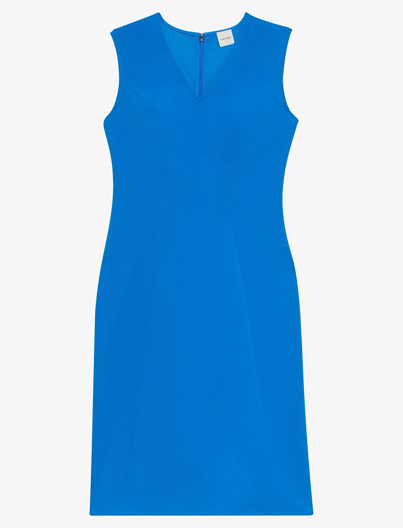 Calvin Klein - Scuba Fitted Knee Length Dress - cocktailkjoler - cobalt blue - 1