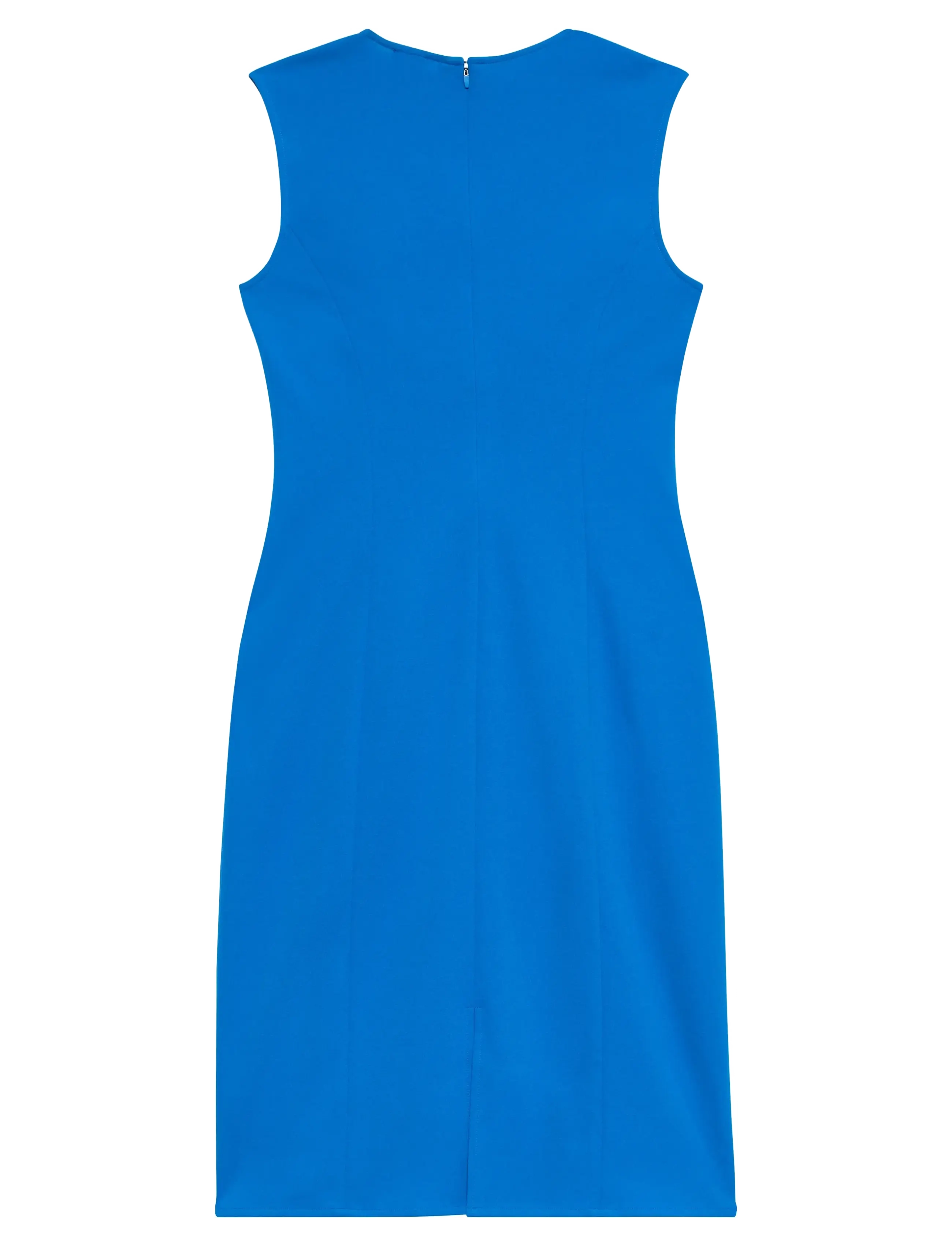 Calvin Klein - Scuba Fitted Knee Length Dress - cocktail dresses - cobalt blue - 2