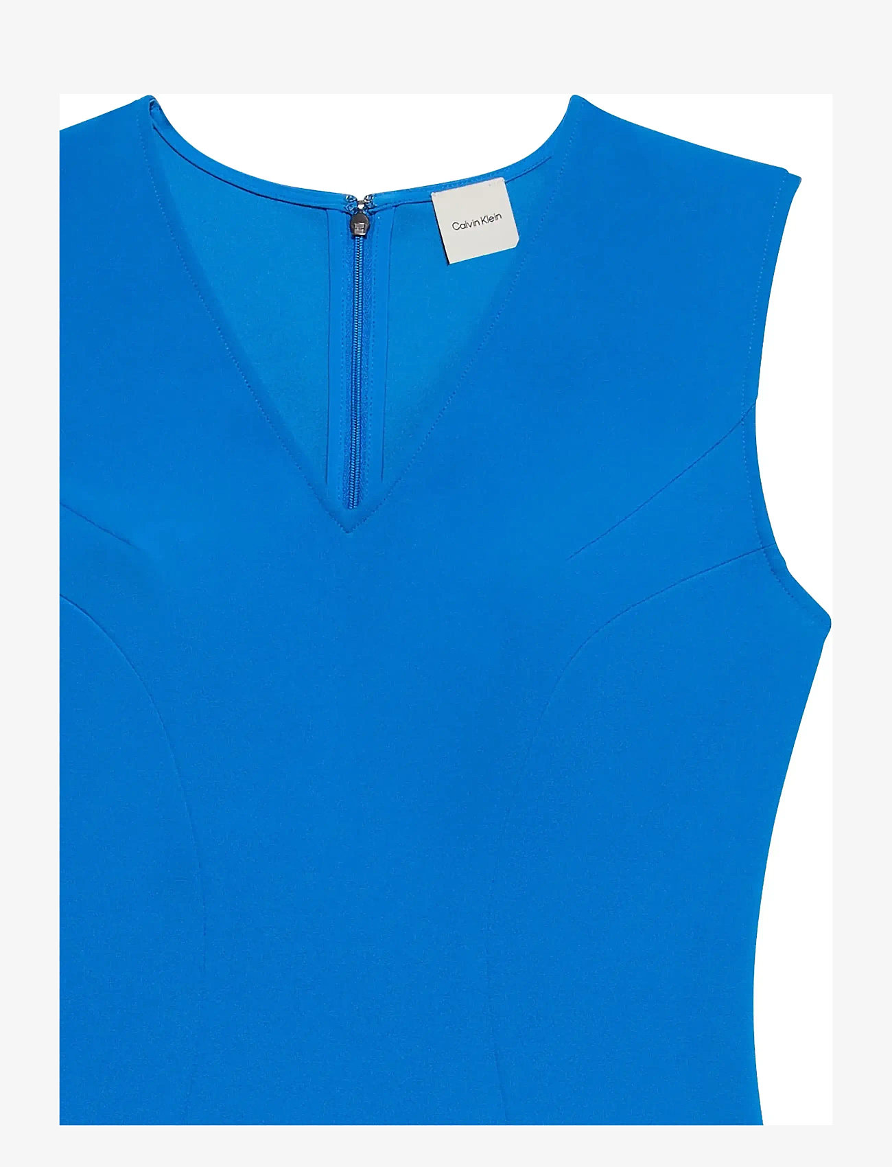 Calvin Klein - Scuba Fitted Knee Length Dress - cocktailkjoler - cobalt blue - 3