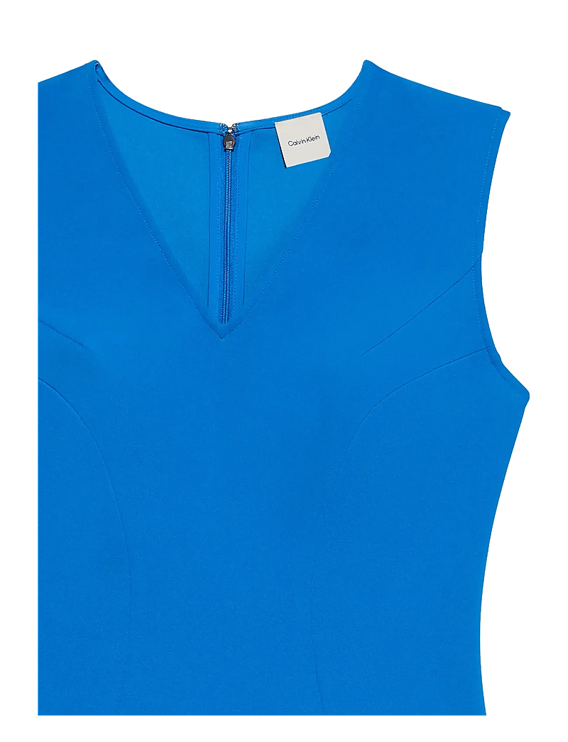 Calvin Klein - Scuba Fitted Knee Length Dress - cocktailkjoler - cobalt blue - 3