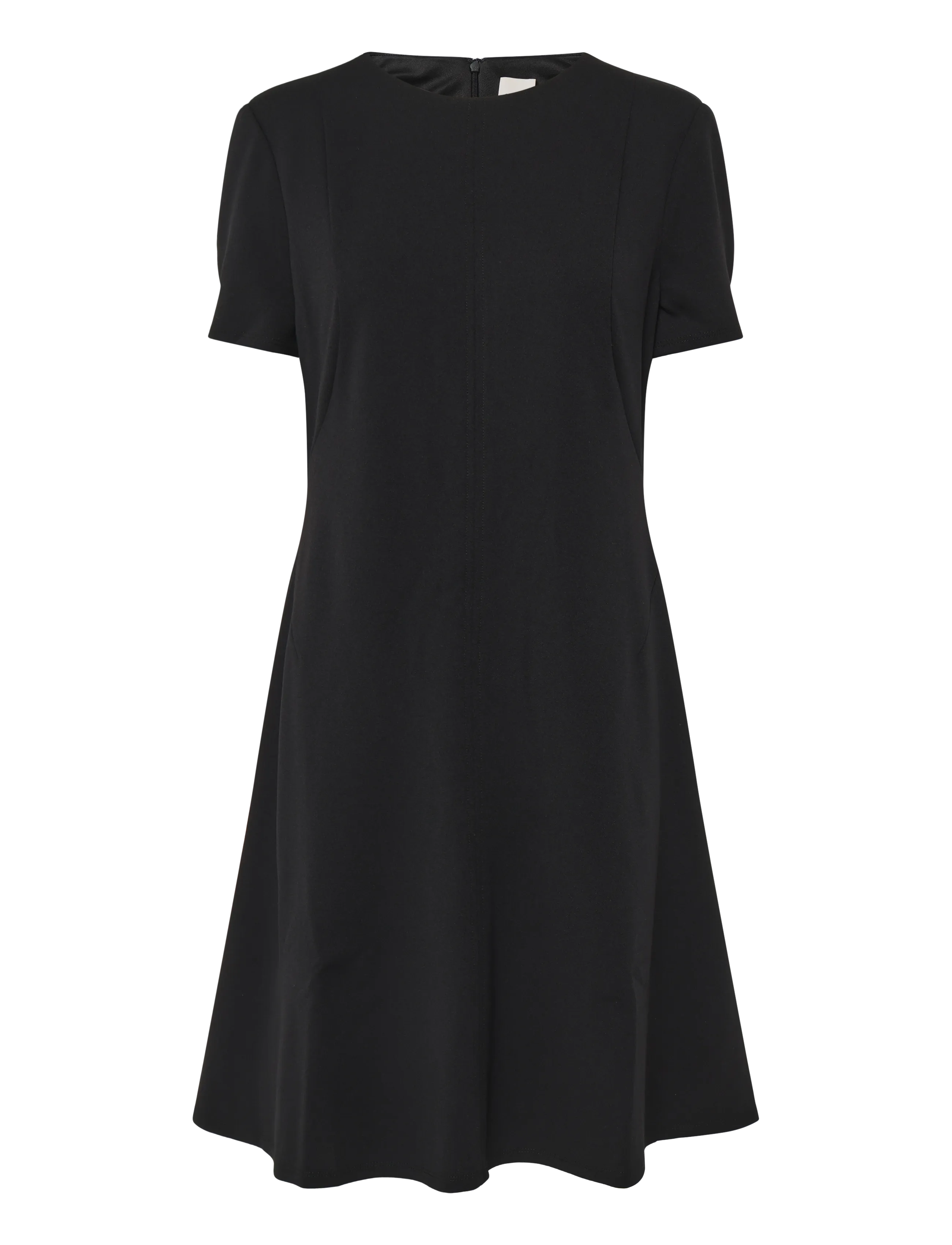 CALVIN KLEIN Scuba Fit Und Flare Kleid Schwarz - 42 - Damen