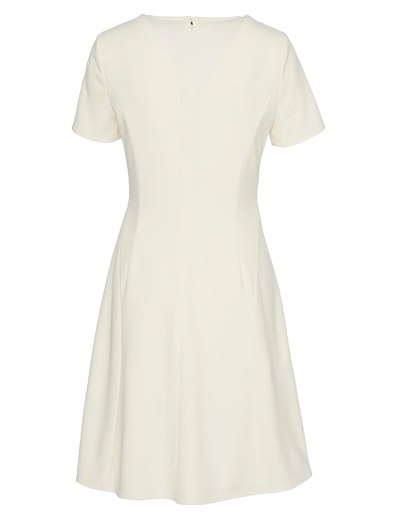 Calvin Klein - Scuba Fit and Flare Dress - t-shirtkjoler - egret - 1