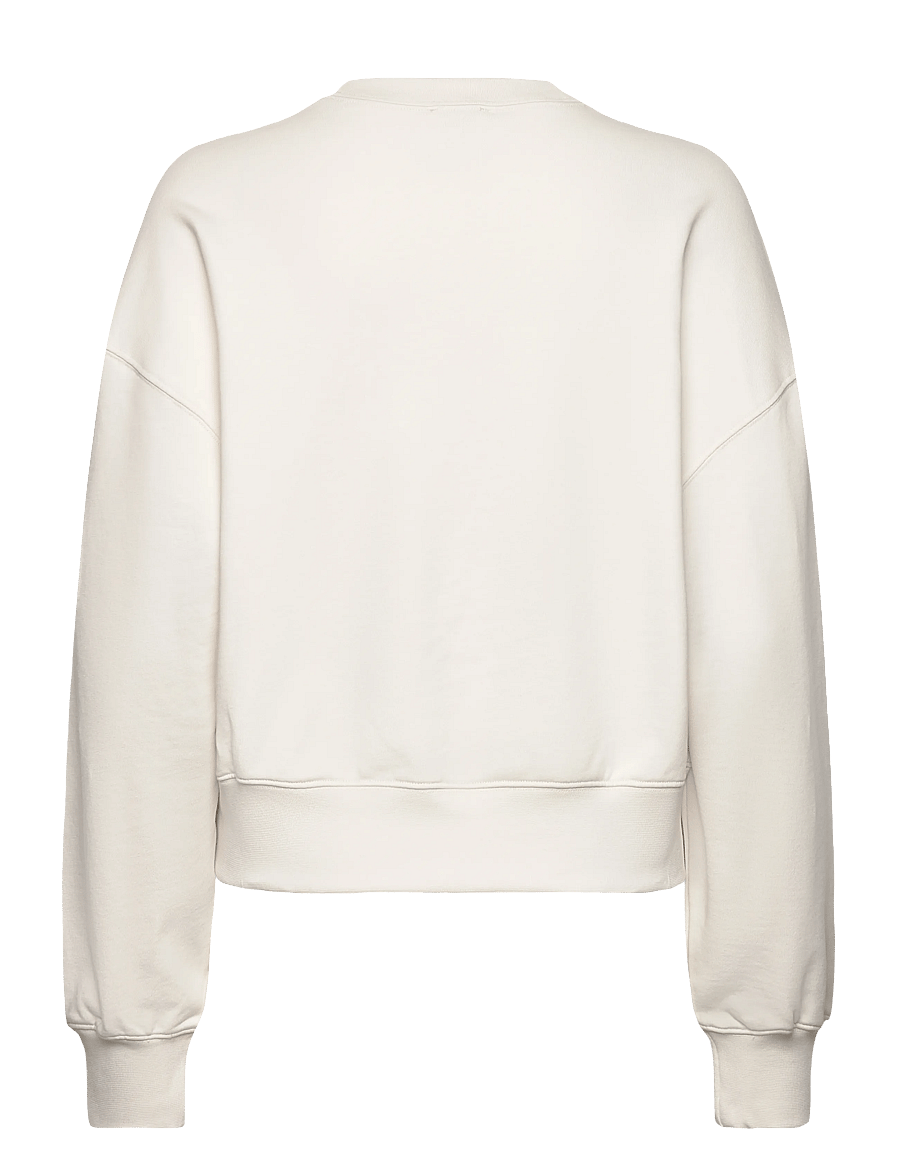 Calvin Klein - A- LOGO EMB FRENCH TERRY CREWNEC - dressipluusid - tofu - 2