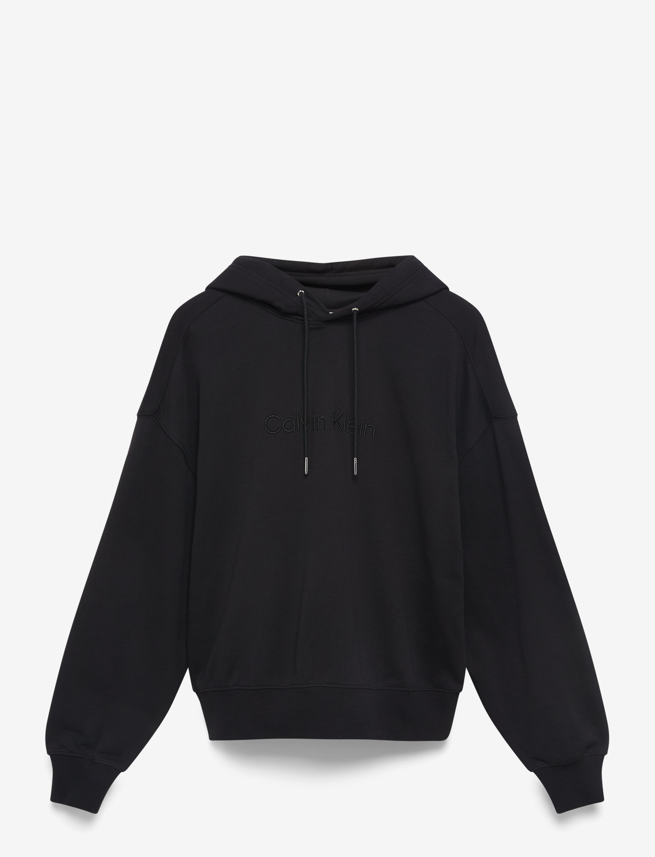 Calvin Klein - A- Logo Emb French Terry PO Hood - hoodies - black - 1