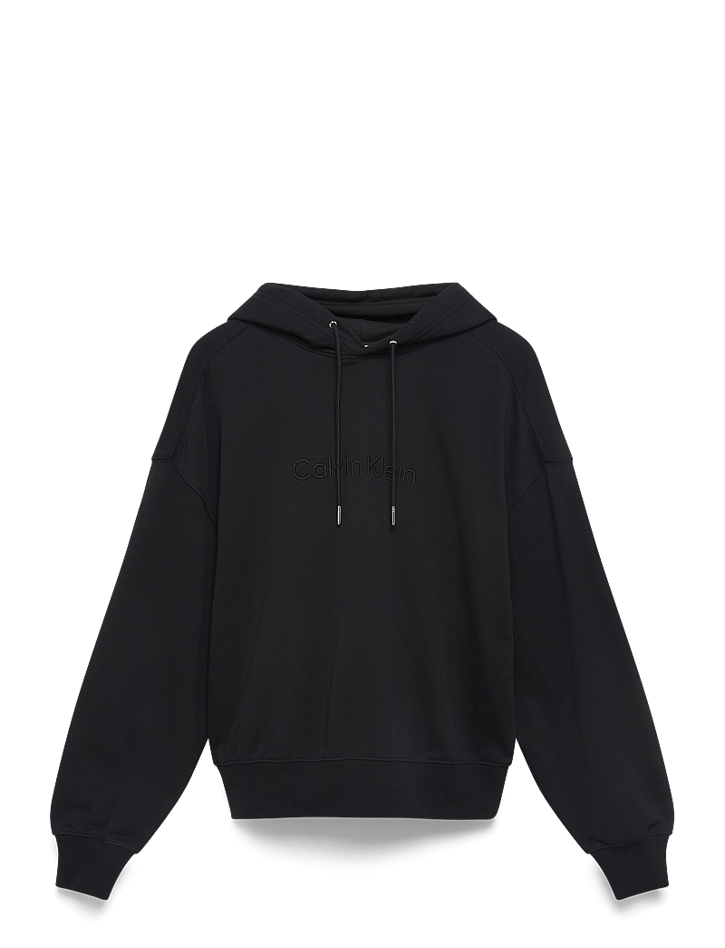 Calvin Klein - A- Logo Emb French Terry PO Hood - kapuzenpullover - black - 1