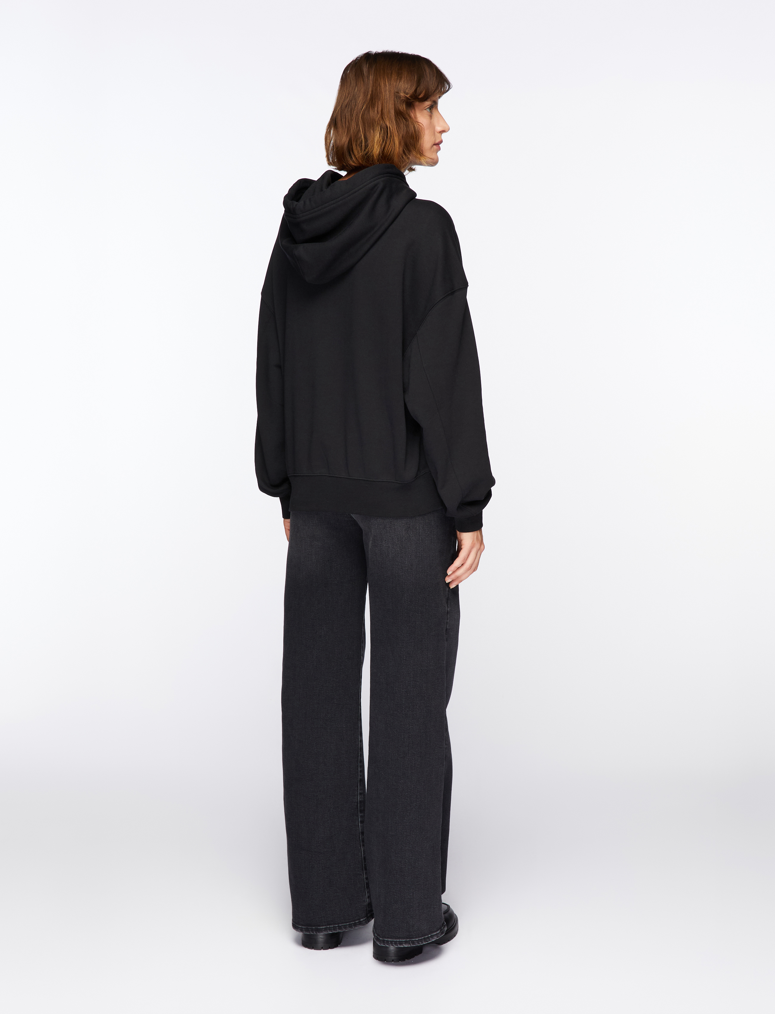 Calvin Klein - A- Logo Emb French Terry PO Hood - kapuzenpullover - black - 4