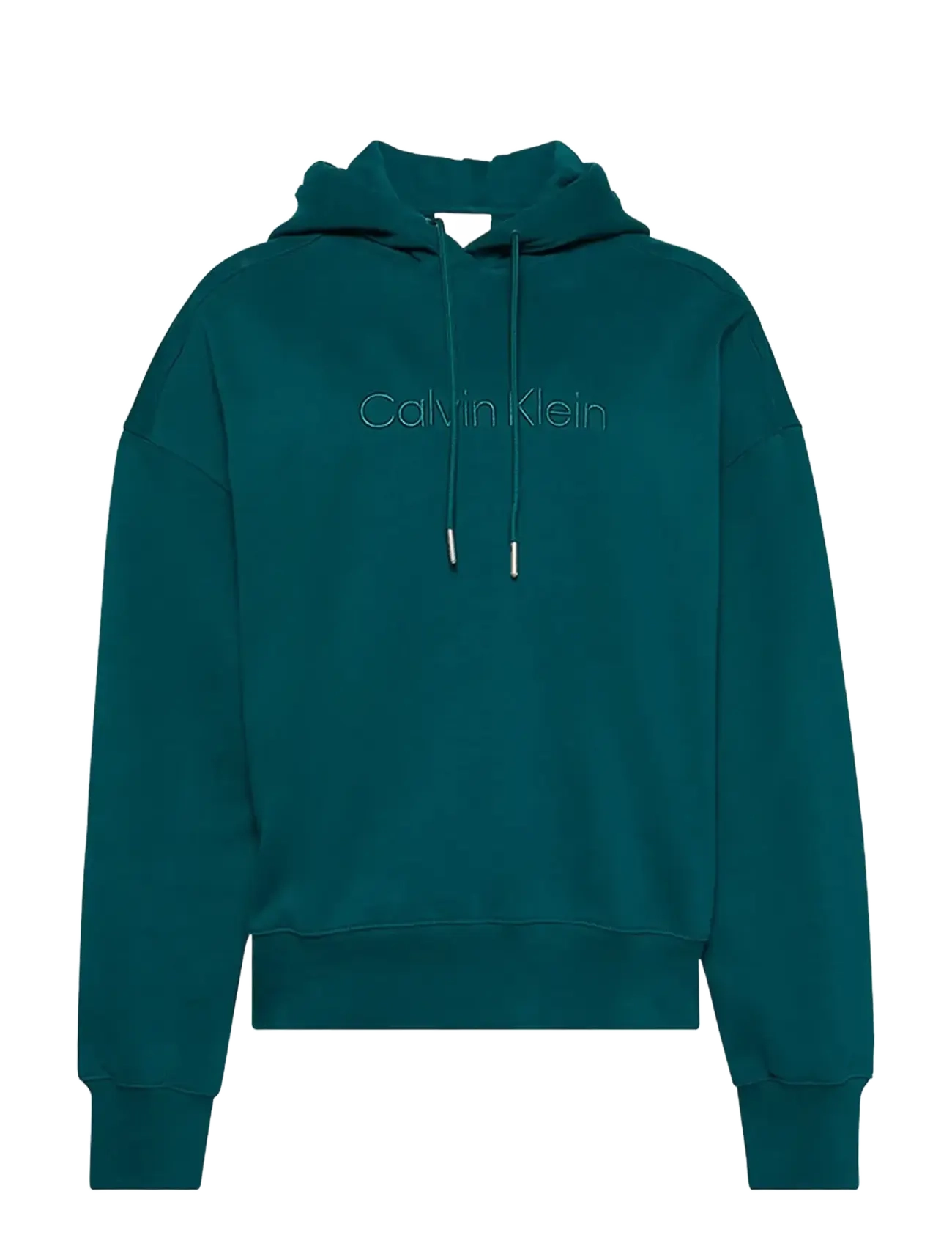 Calvin Klein A- Logo Emb French Terry PO Hood - Klær - MAYA BLUE / green