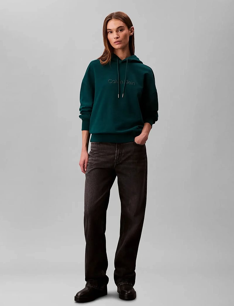 Calvin Klein - A- Logo Emb French Terry PO Hood - kapuzenpullover - maya blue - 3