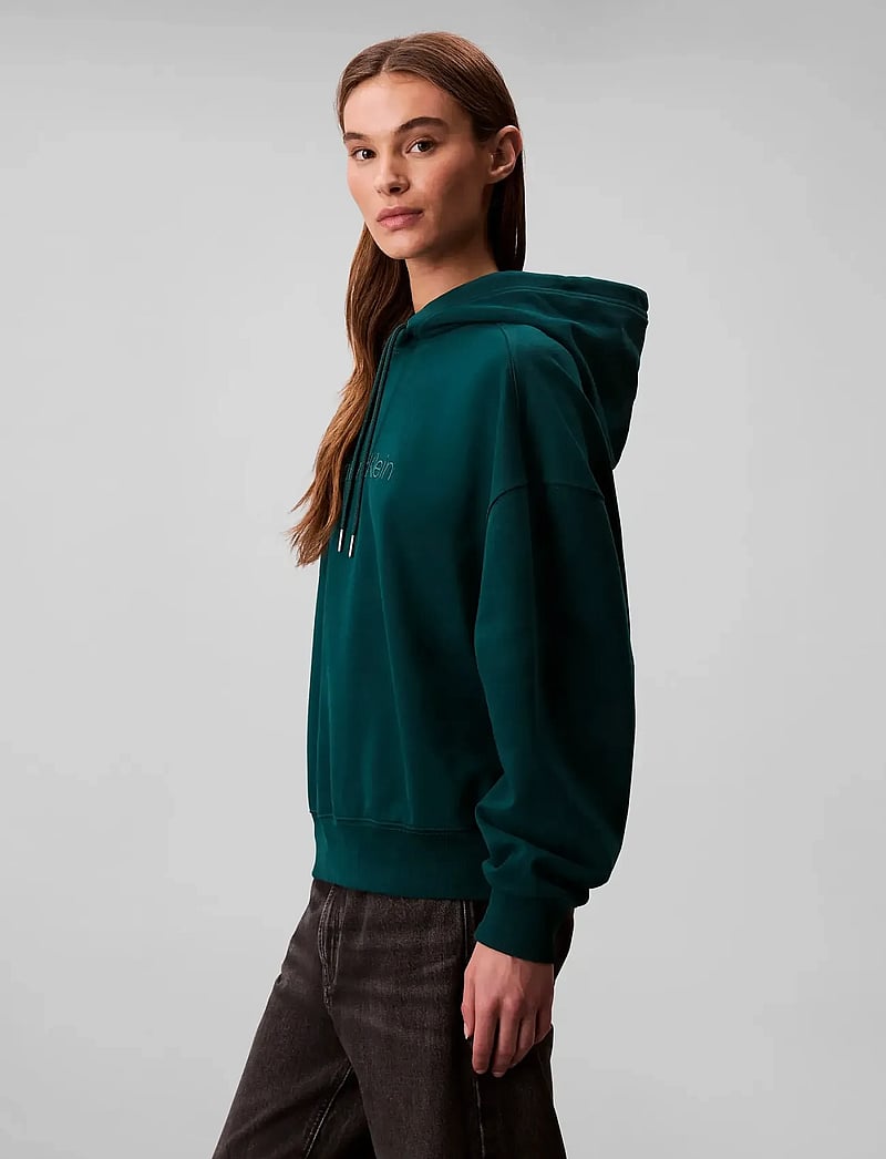 Calvin Klein - A- Logo Emb French Terry PO Hood - kapuzenpullover - maya blue - 4