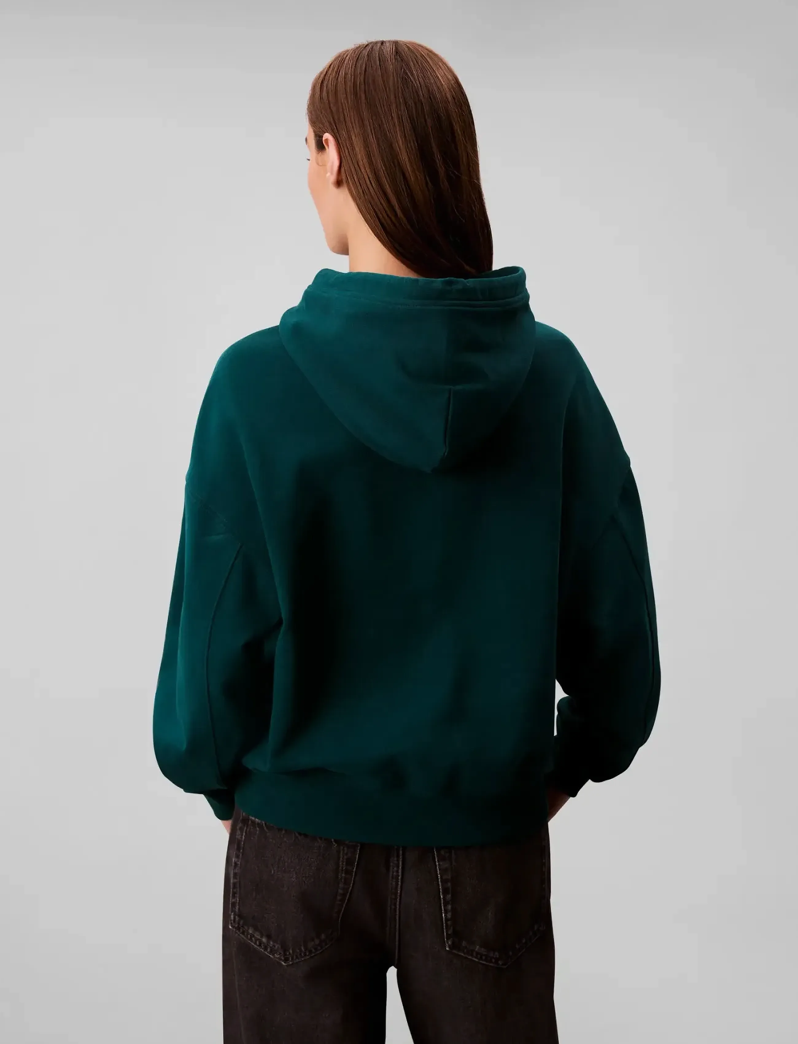Calvin Klein - A- Logo Emb French Terry PO Hood - hoodies - maya blue - 5