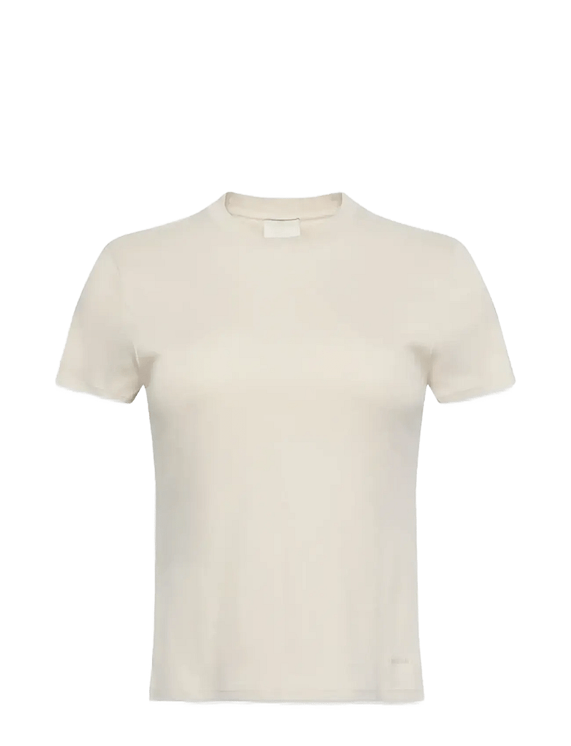 Calvin Klein - SS SUPIMA CREWNECK - marškinėliai - birch - 0