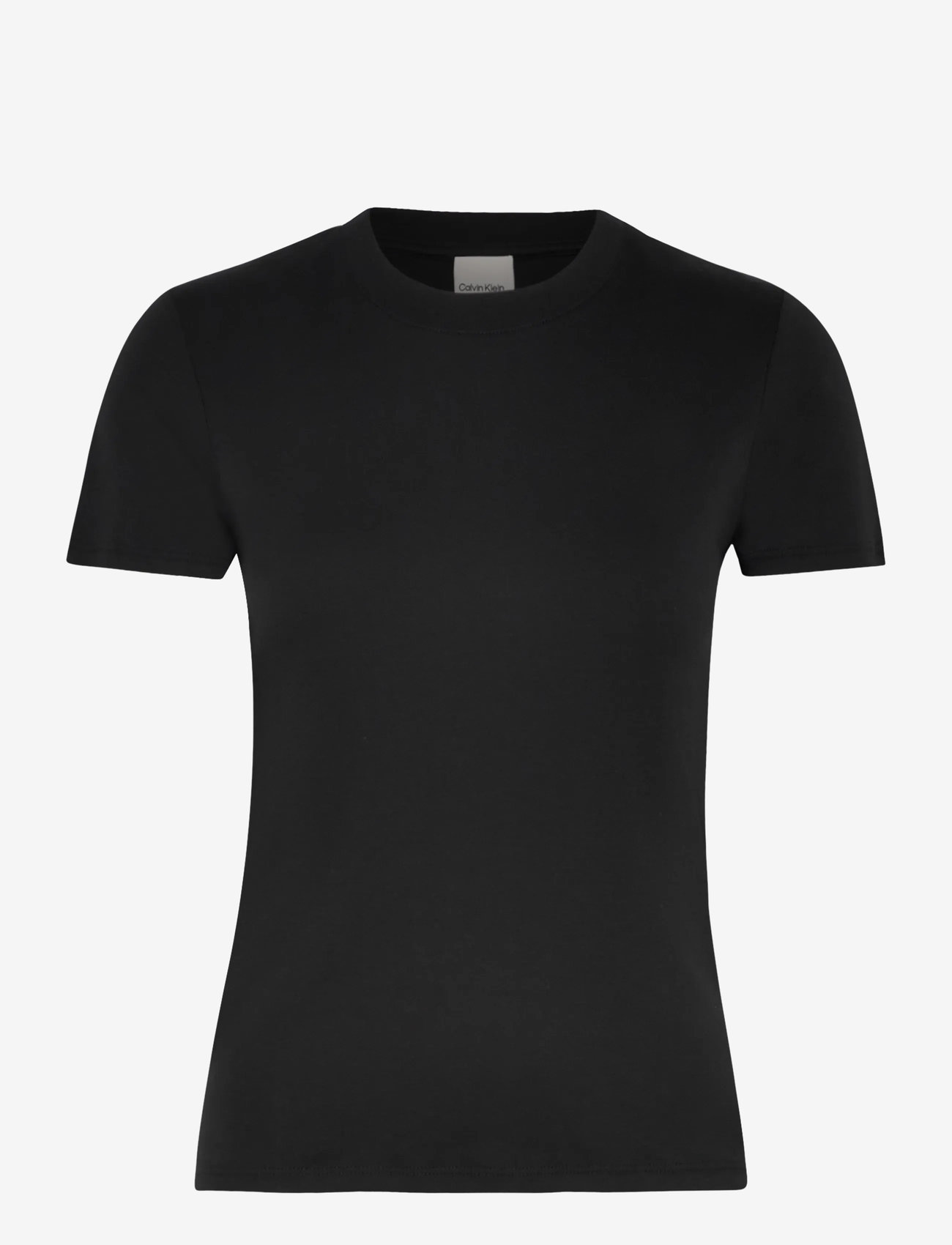 Calvin Klein - SS SUPIMA CREWNECK - t-shirts - black - 1