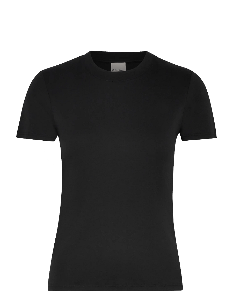 Calvin Klein - SS SUPIMA CREWNECK - t-shirts - black - 1