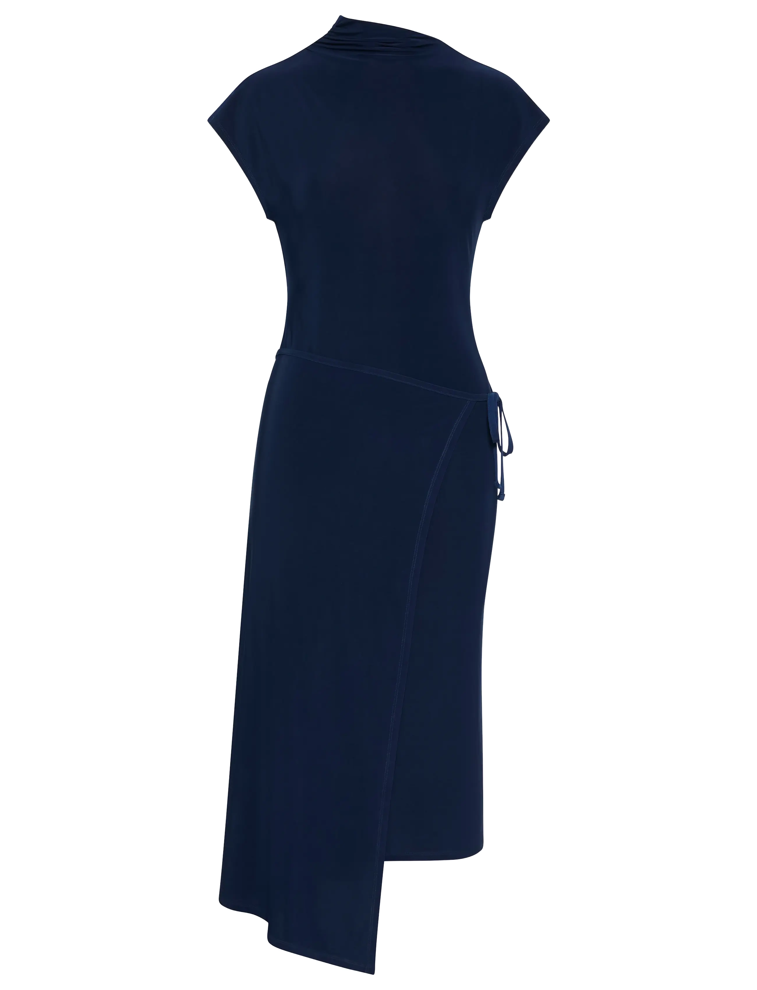 Calvin Klein - SS CLOSE TO BODY WRAP MIDI DRESS - pageant blue - 1