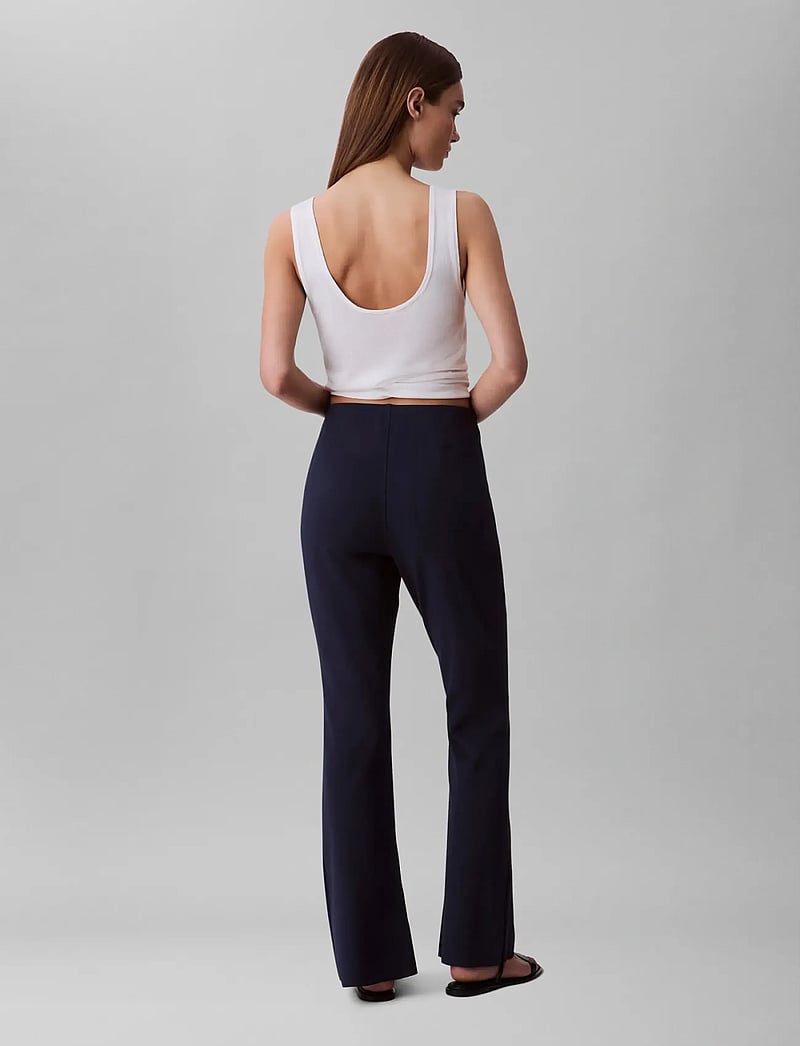 Calvin Klein - EU STRETCH CREPE STRAIGHT PANT - formell - dark sapphire - 3