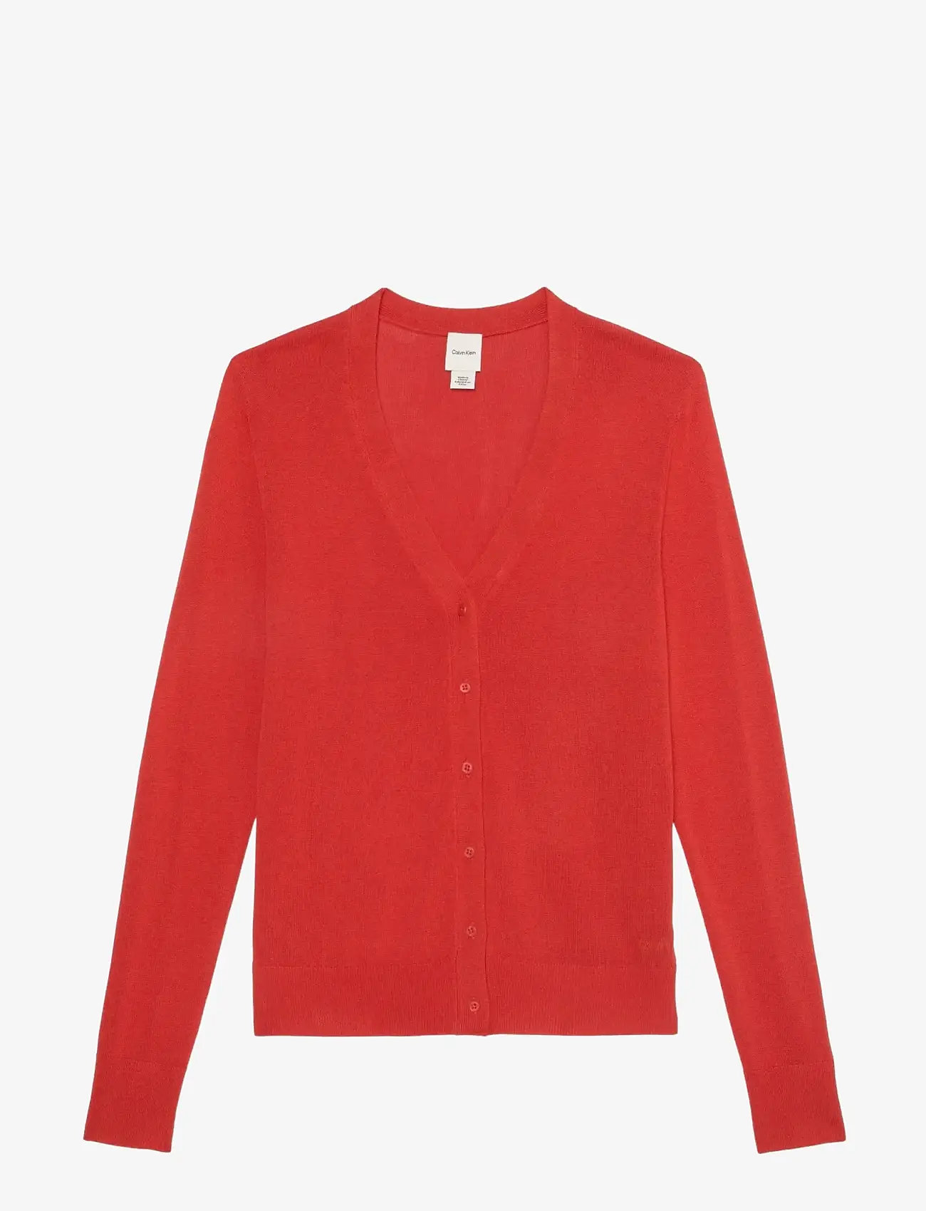 Calvin Klein - Fine Gauge Viscose Cardigan - cardigans - adrenaline rush - 1
