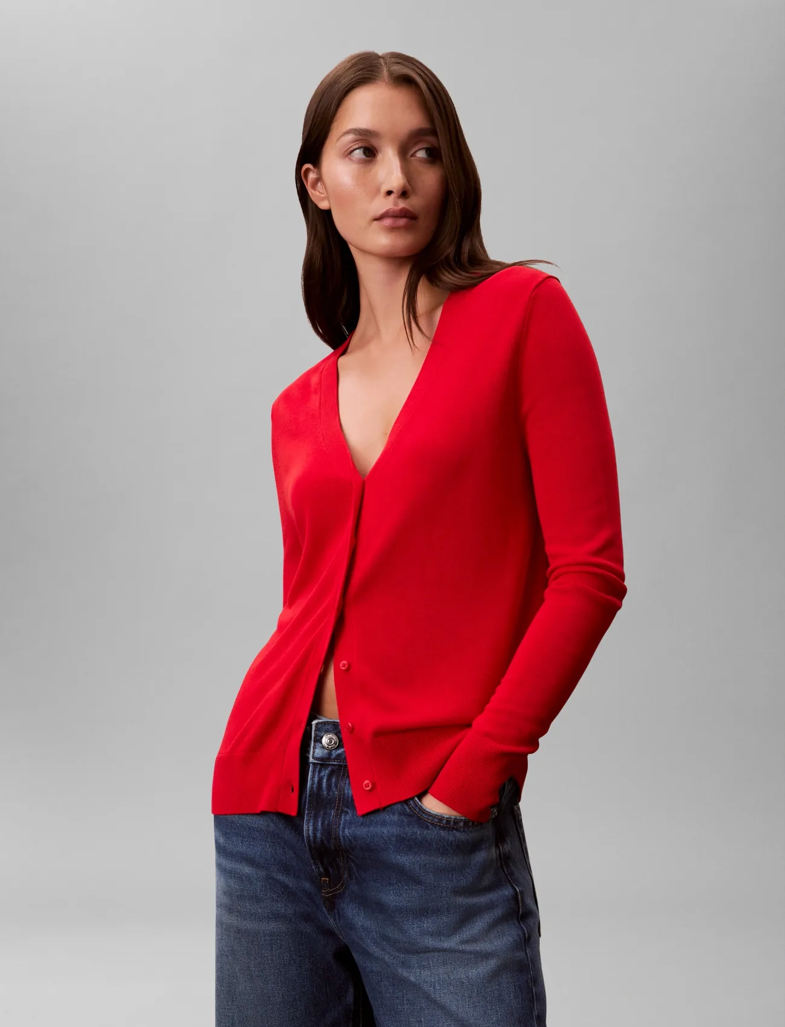 Fine Gauge Viscose Cardigan 6