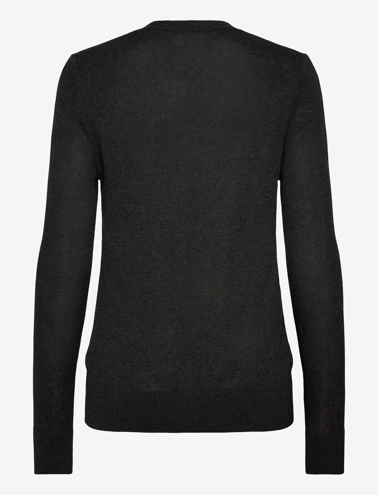 Calvin Klein - Fine Gauge Viscose Cardigan - swetry rozpinane - b85 charcoal heather - 2