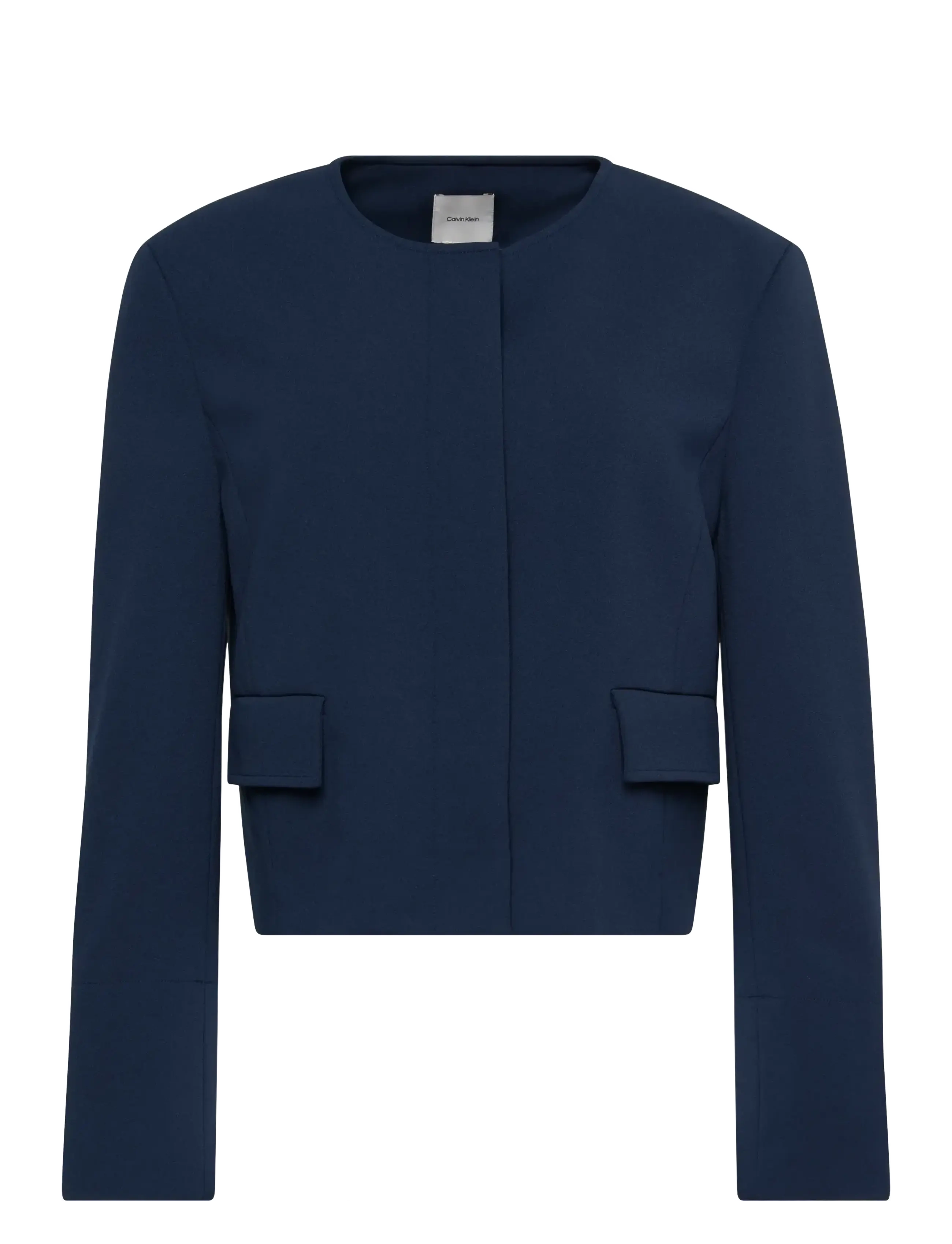 Calvin Klein EU STRETCH CREPE LADY JACKET - Korta kavajer - DARK SAPPHIRE / navy