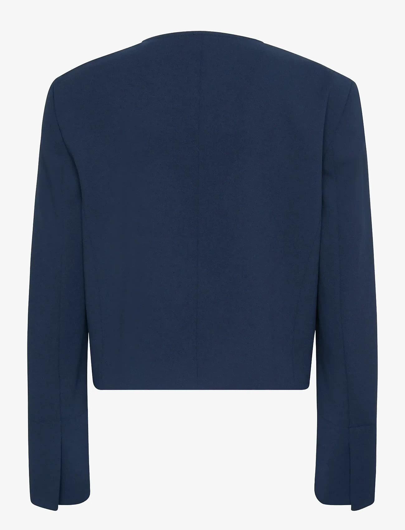 Calvin Klein - EU STRETCH CREPE LADY JACKET - cropped blazers - dark sapphire - 1