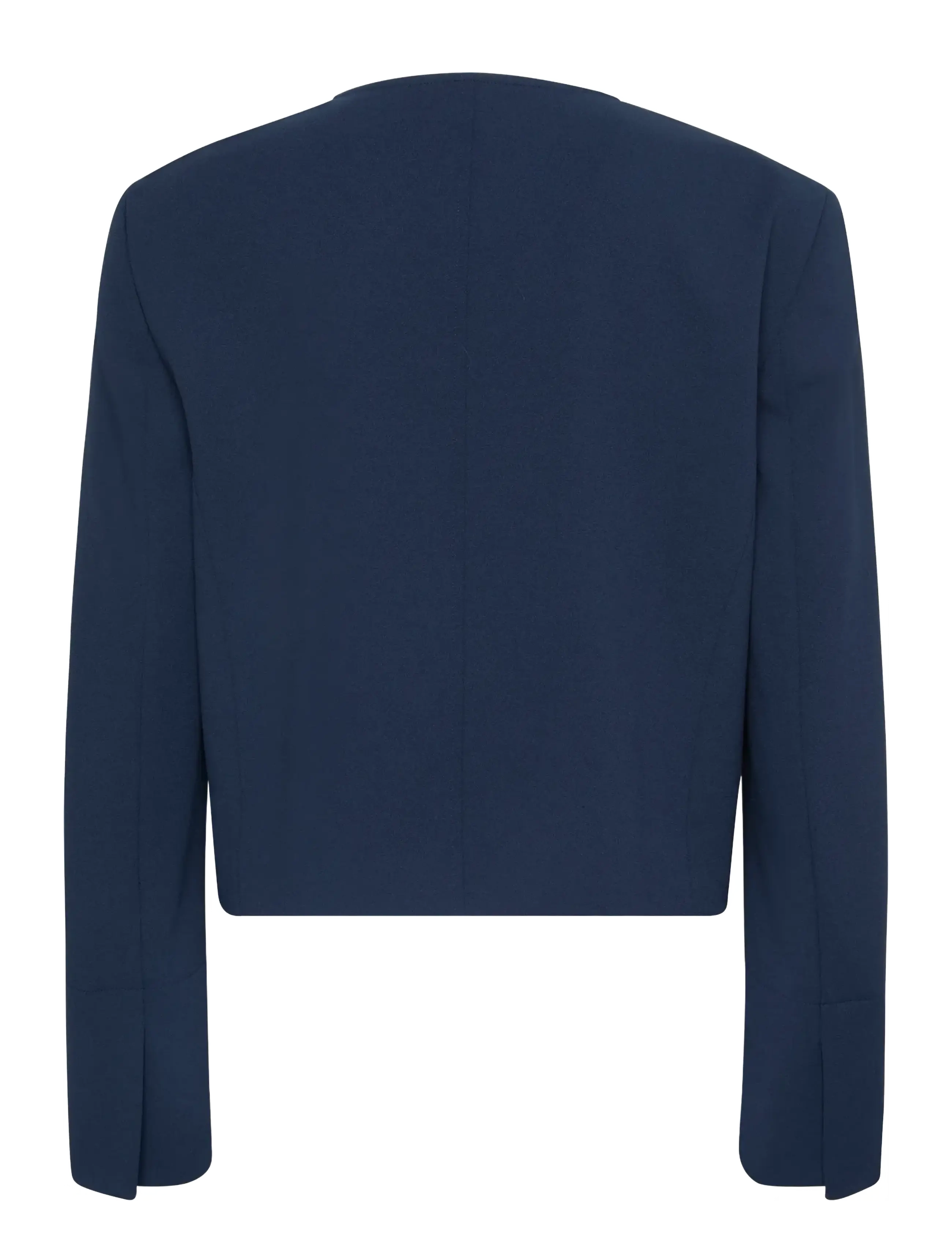 Calvin Klein - EU STRETCH CREPE LADY JACKET - cropped-blazer - dark sapphire - 1