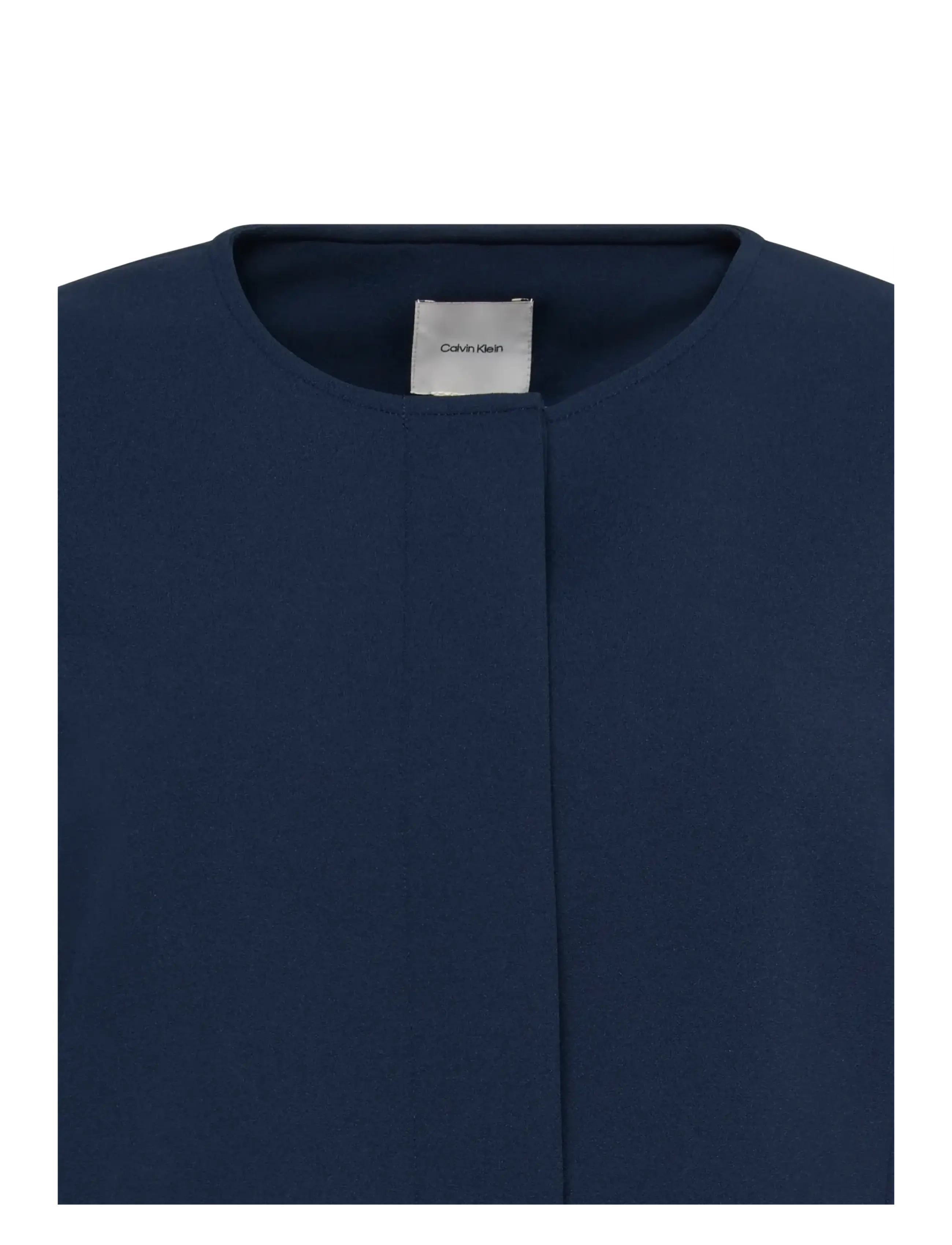Calvin Klein - EU STRETCH CREPE LADY JACKET - cropped-blazer - dark sapphire - 2