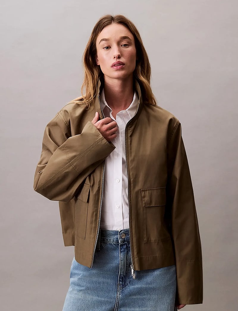 Calvin Klein - SHORT COTTON JACKET - sügisjakid - capers - 4