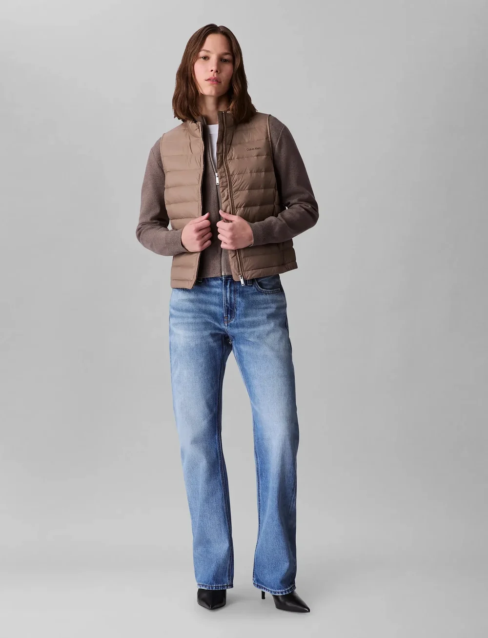 Calvin Klein - ULTRA LIGHTWEIGHT DOWN PUFFER VE - herbstjacken - fossil - 3