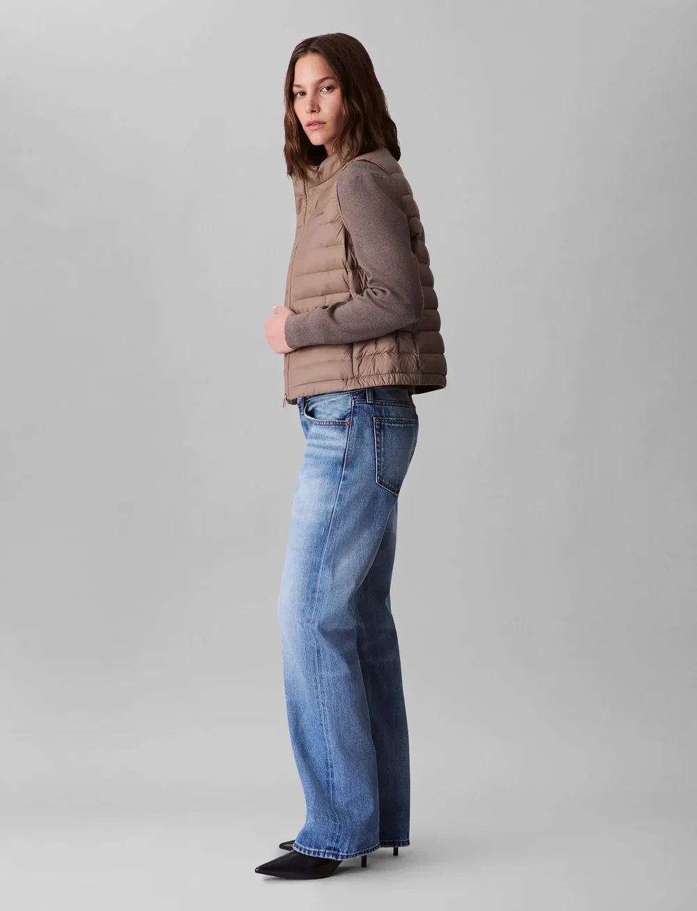 Calvin Klein - ULTRA LIGHTWEIGHT DOWN PUFFER VE - herbstjacken - fossil - 5