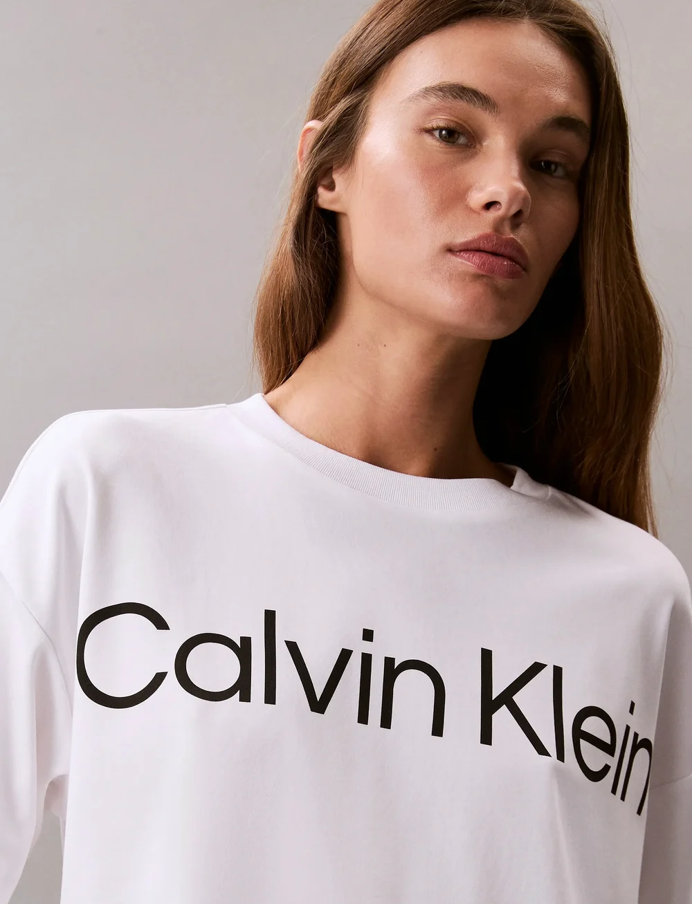 Calvin Klein - A-SS Boxy Logo Graphic Tee - t-shirts - brilliant white - 3
