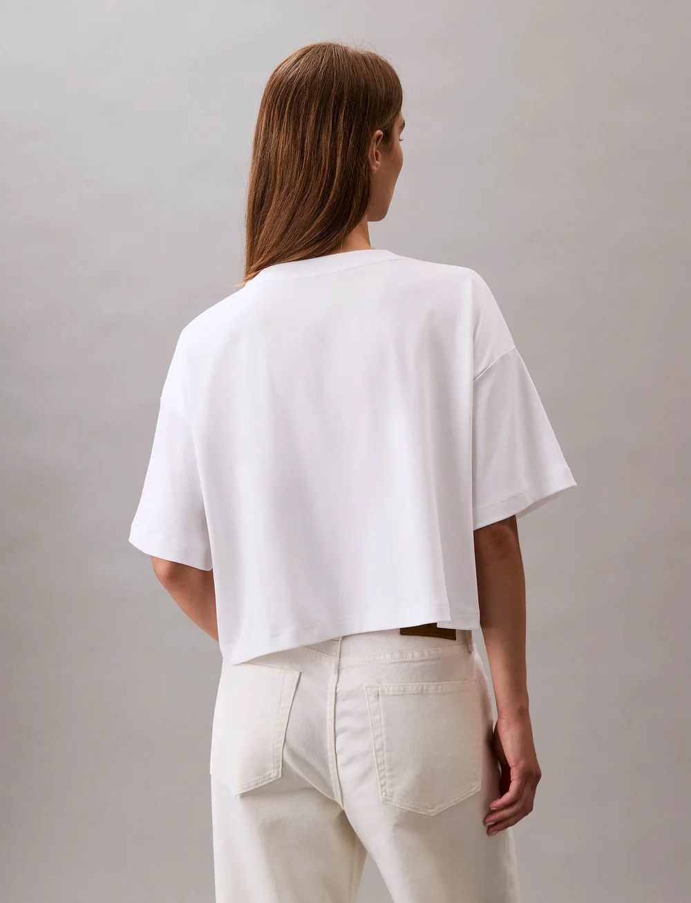 Calvin Klein - A-SS Boxy Logo Graphic Tee - t-shirts - brilliant white - 5