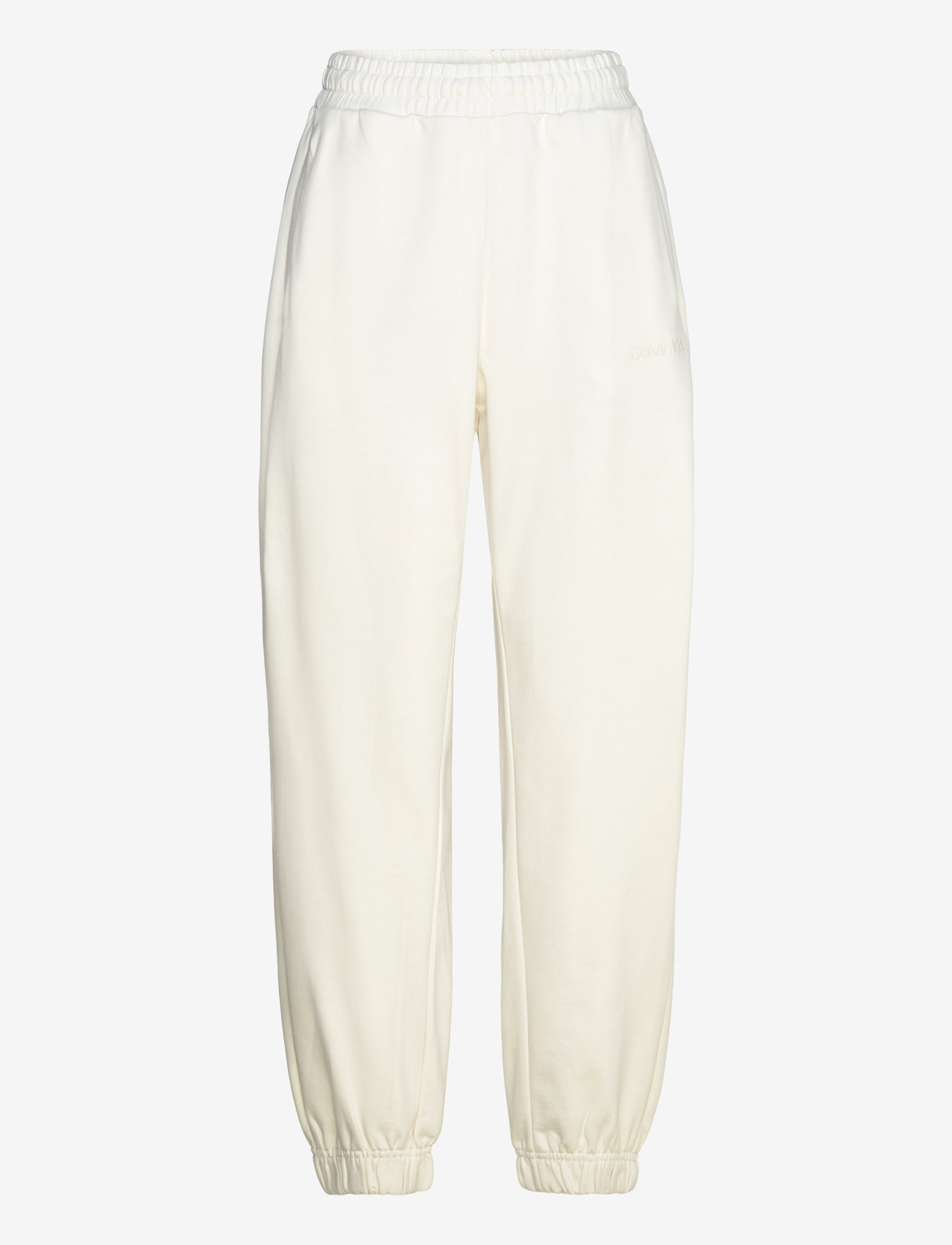 Calvin Klein - A-LS FRENCH TERRY EMB LOGO PANT - tofu - 1