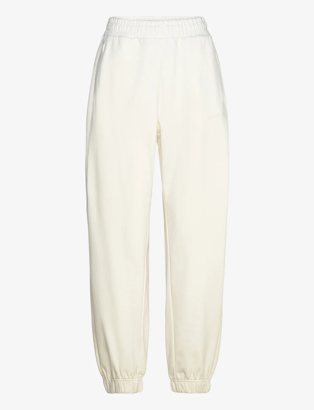 Calvin Klein - A-LS FRENCH TERRY EMB LOGO PANT - trainingsbroeken - tofu - 1