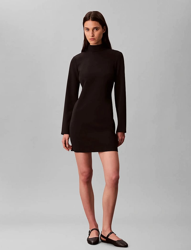 Calvin Klein Crepe Ls Turtleneck Mini Dress (CKMLV044D038G) - Short Dresses - Boozt.com Calvin Klein Crepe Ls Turtleneck Mini Dress (CKMLV044D038G) - Short Dresses - Boozt.com