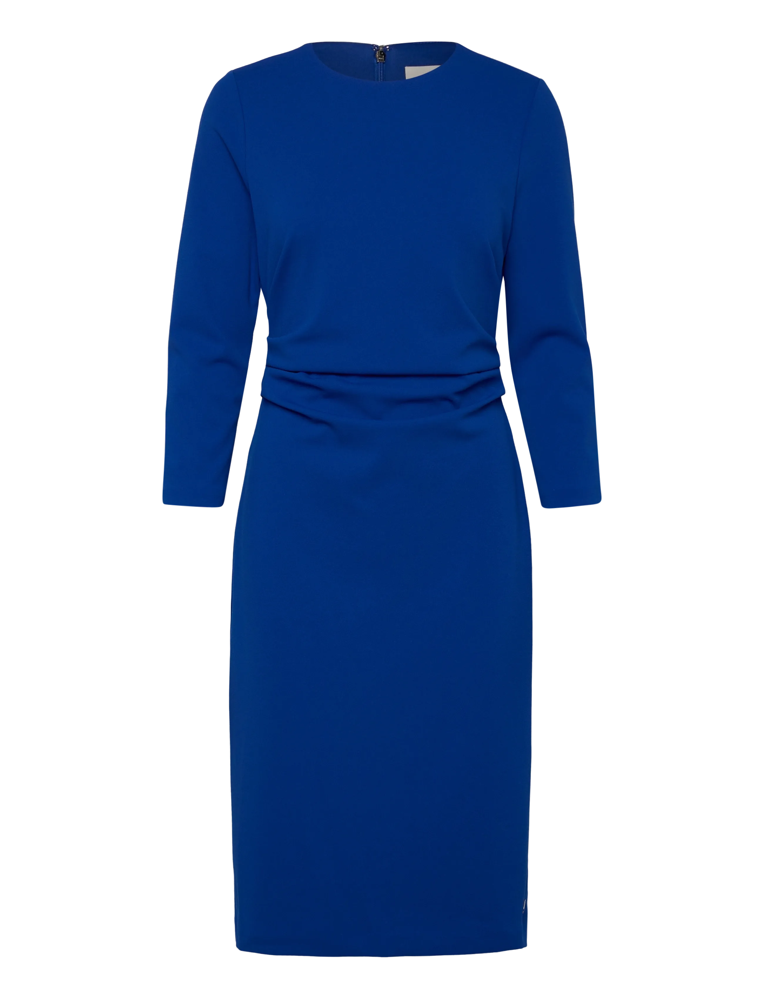 Calvin Klein Stretch Crepe LS Gathered Dress - Kleidid - COBALT / blue
