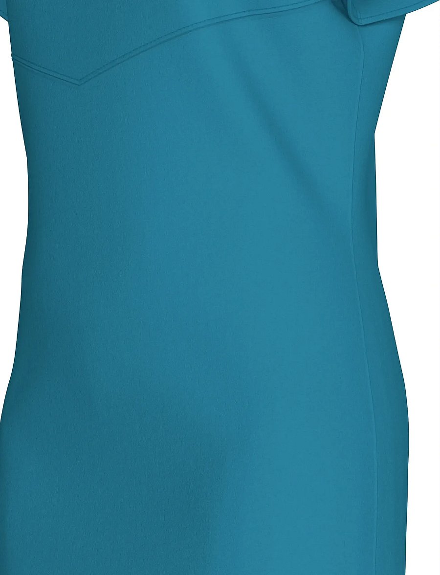 Calvin Klein - Stretch Crepe SS Dress - midimekot - blue moon - 3