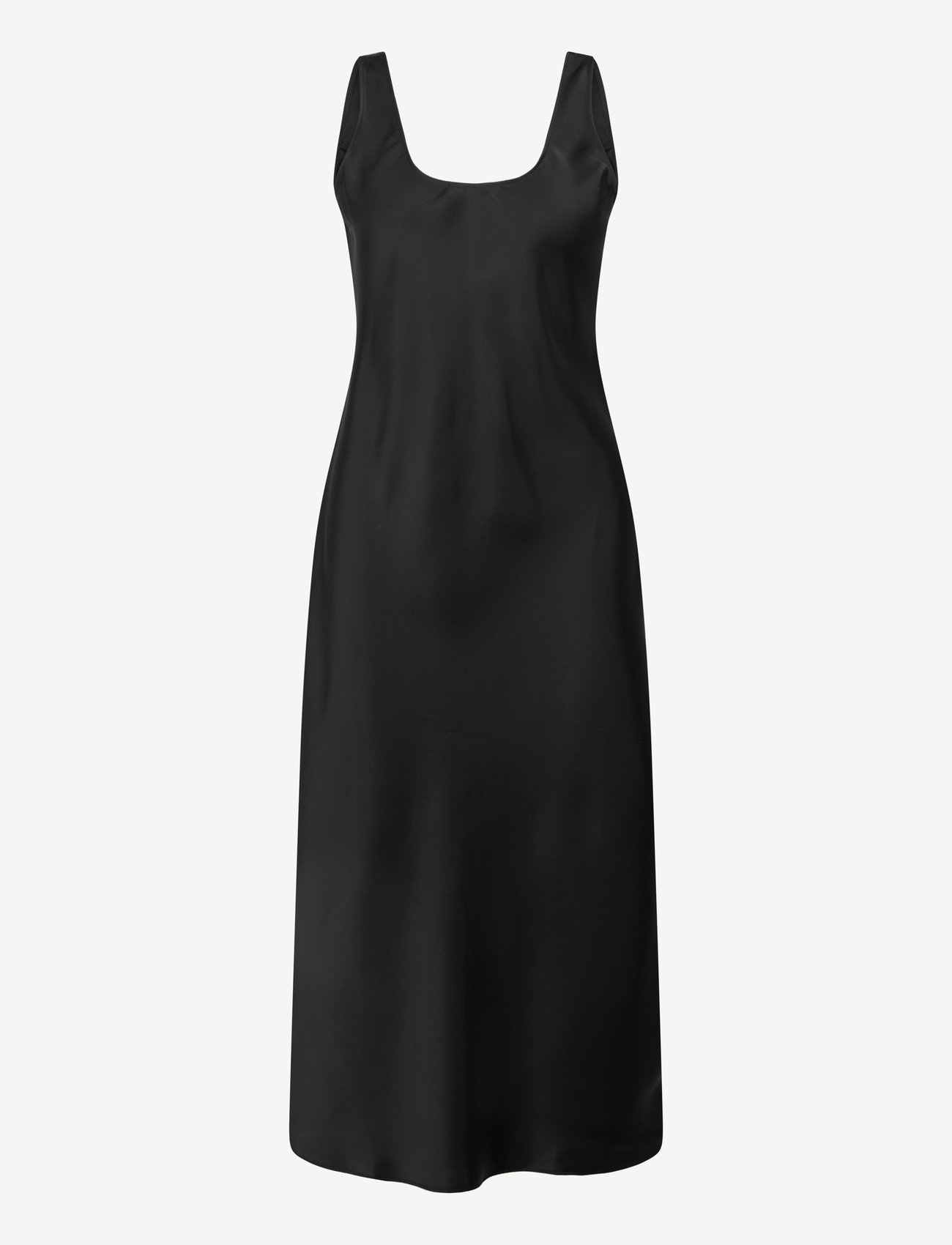 Calvin Klein - Matte Shine Satin Hero Slip Dres - slip dresses - black - 1