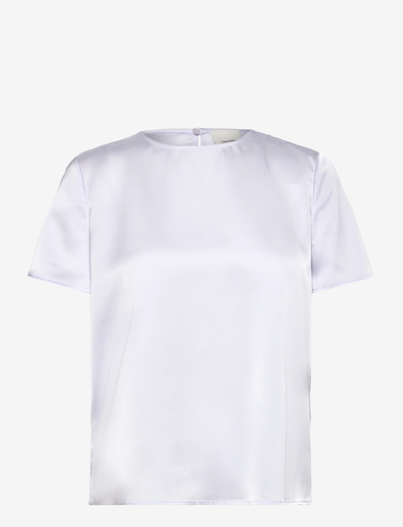 Calvin Klein - Matte Shine Satin SS Shell Top - t-shirts - lacey lilac - 1