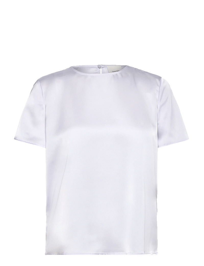 Calvin Klein - Matte Shine Satin SS Shell Top - t-särgid - lacey lilac - 1